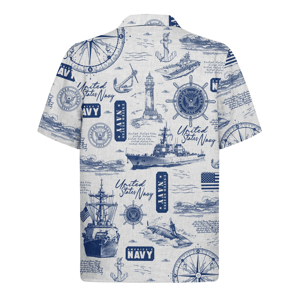 US Navy 250th Years Of Service Hawaiian Shirt