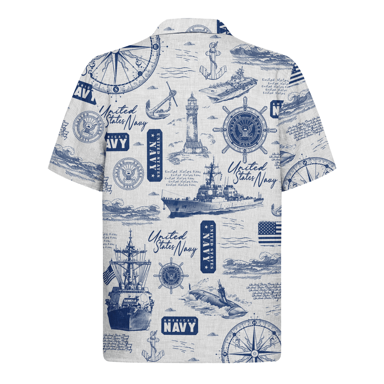 US Navy 250th Years Of Service Hawaiian Shirt