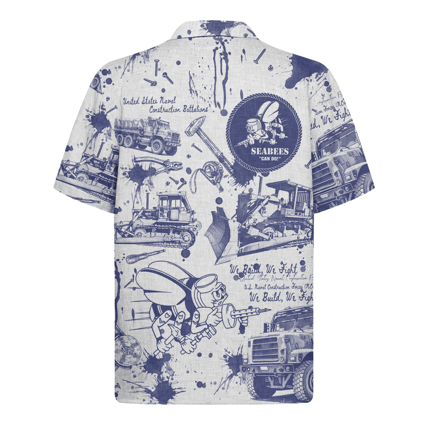 US Navy Seabees 250th Years Of Service Hawaiian Shirt