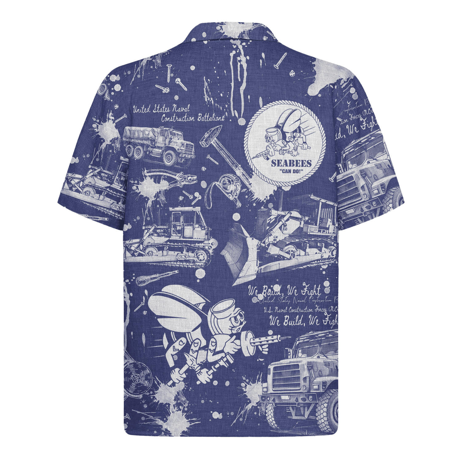 US Navy Seabees 250th Years Of Service Hawaiian Shirt