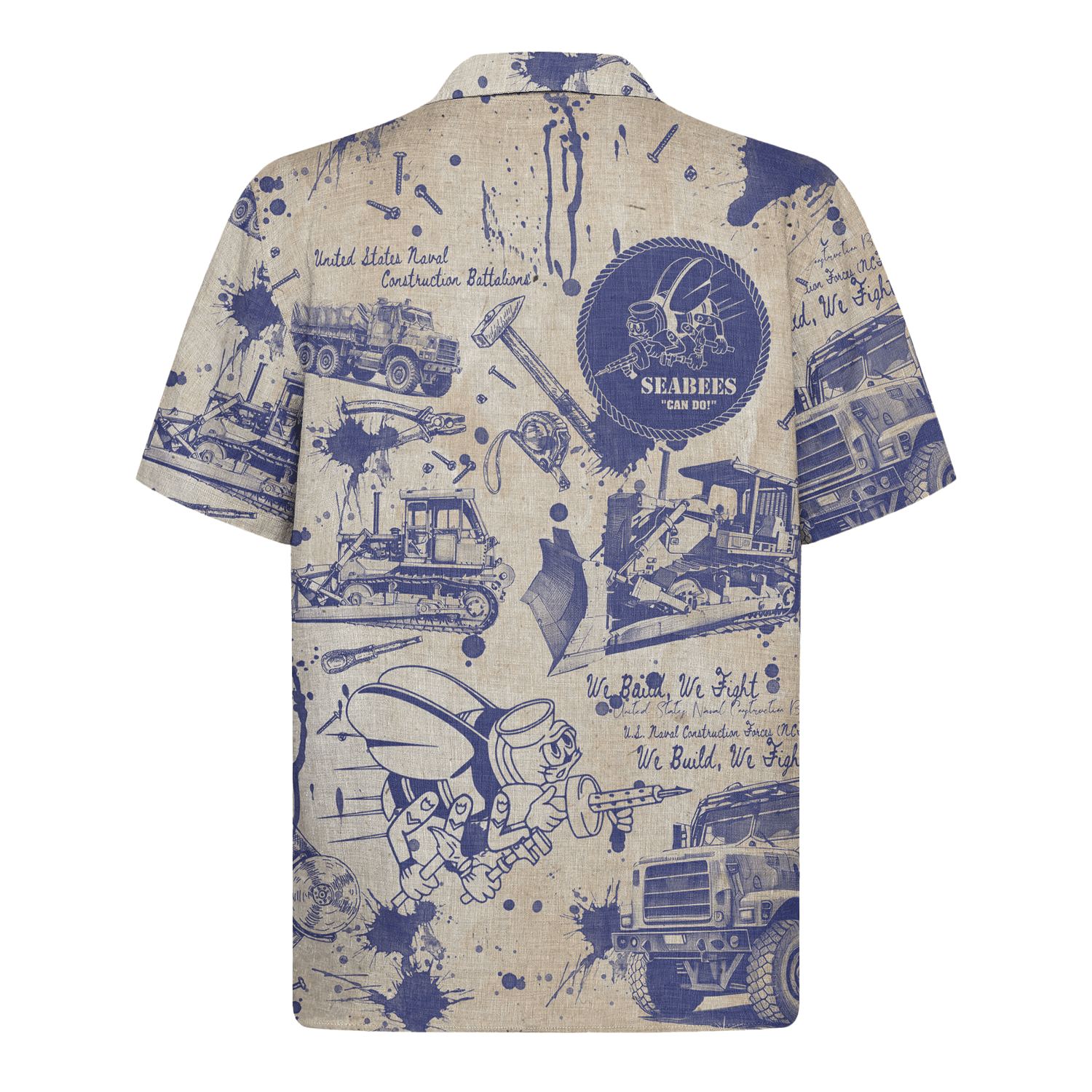 US Navy Seabees 250th Years Of Service Hawaiian Shirt