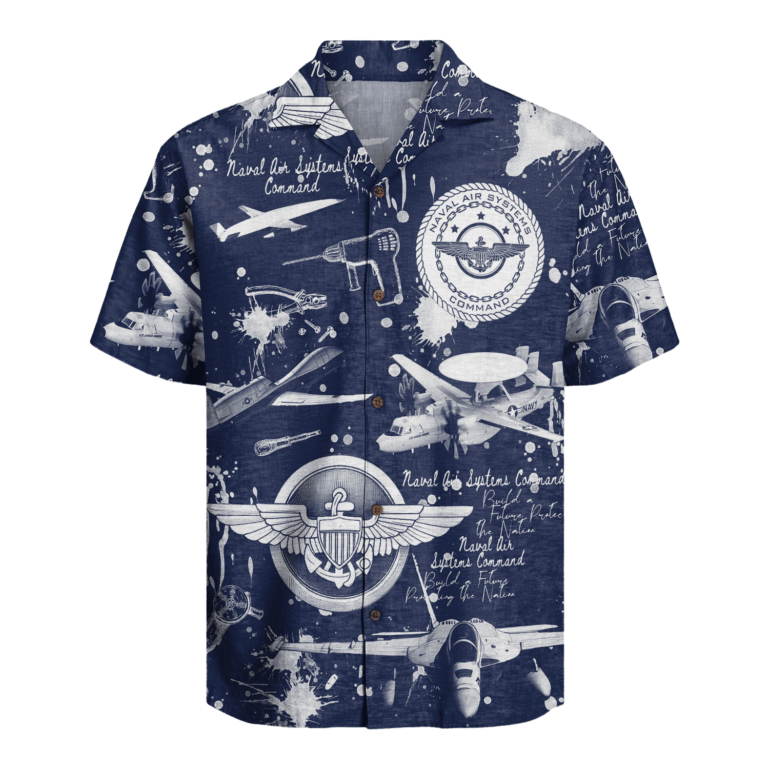 US Navy Navair 250th Years of Service Hawaiian Shirt