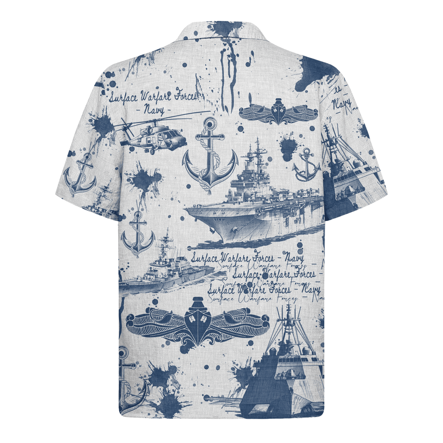 US Navy Surface Warfare Forces 250th Years of Service Hawaiian Shirt