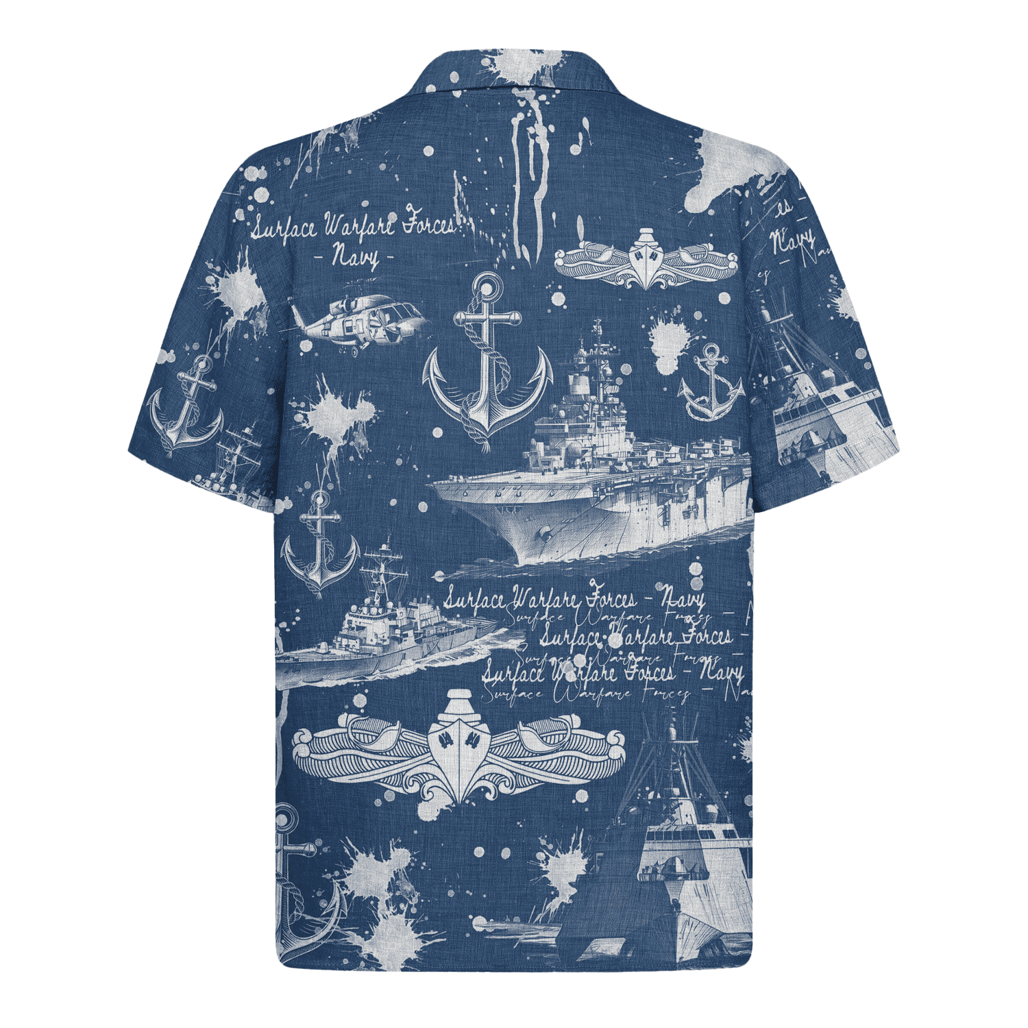 US Navy Surface Warfare Forces 250th Years of Service Hawaiian Shirt