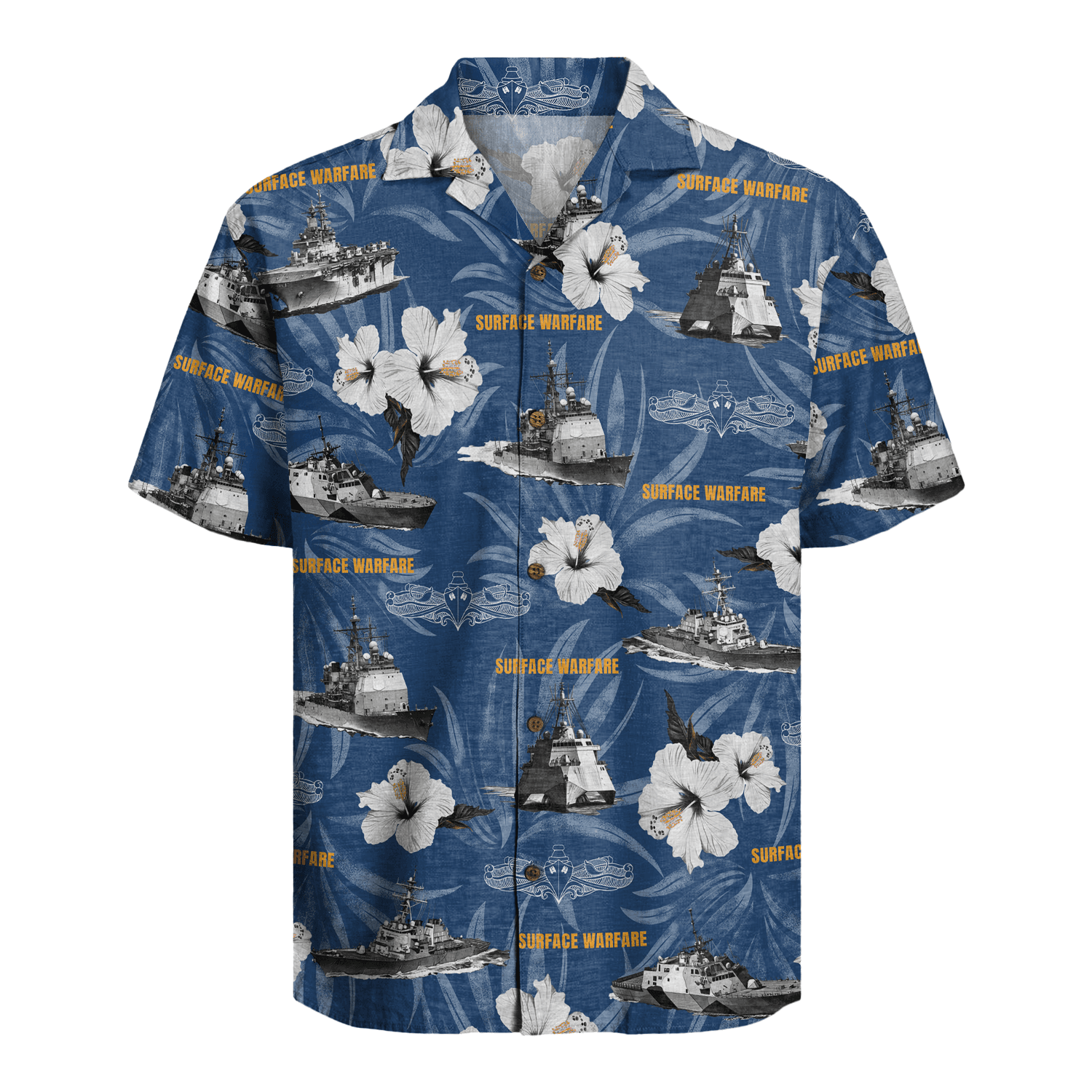 US Navy Surface Warfare Forces 250th Years of Service Hawaiian Shirt