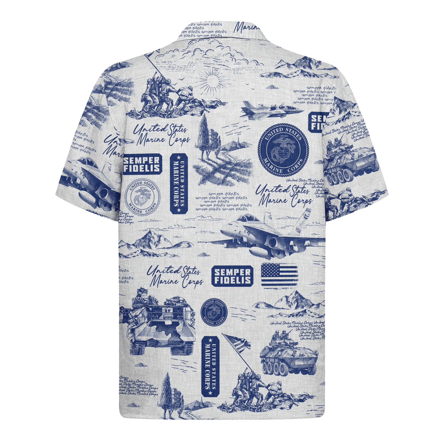 US MARINE 250th Years Of Service Hawaiian Shirt