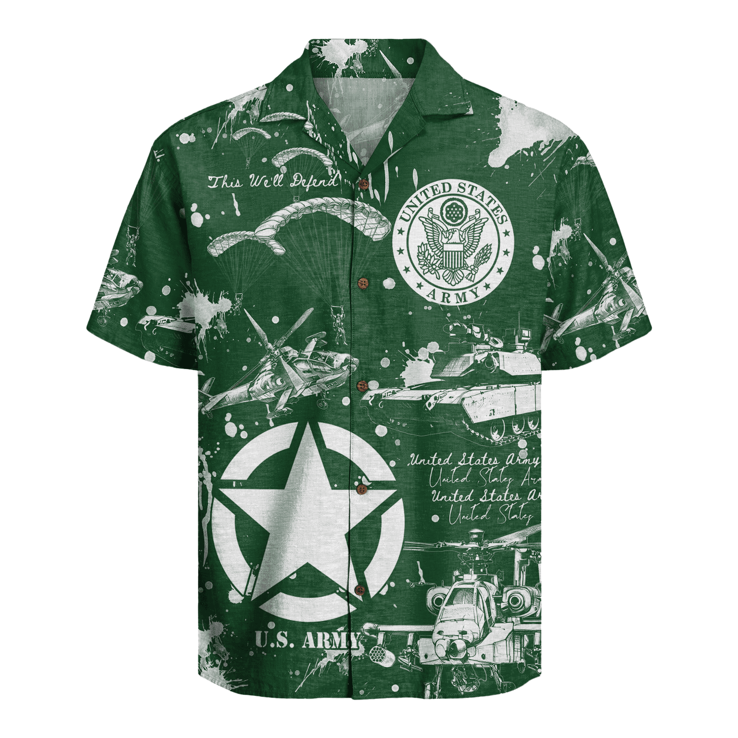 US Army Hawaiian Shirt