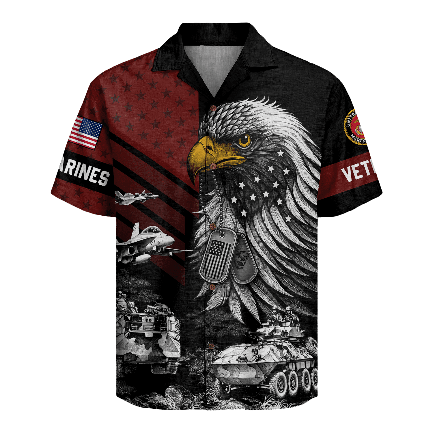 US MARINE 250th Years Of Service Hawaiian Shirt
