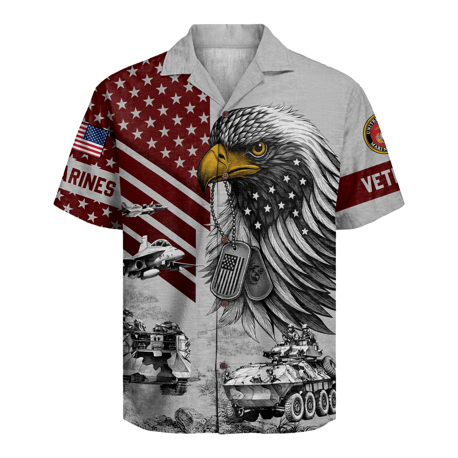 US MARINE 250th Years Of Service Hawaiian Shirt