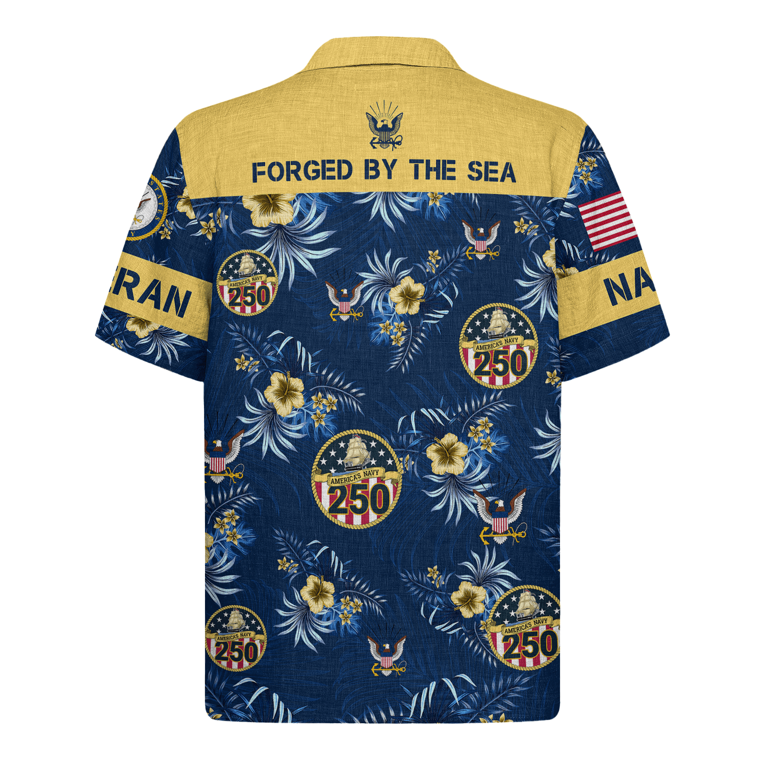 US Navy 250th Years Of Service Hawaiian Shirt