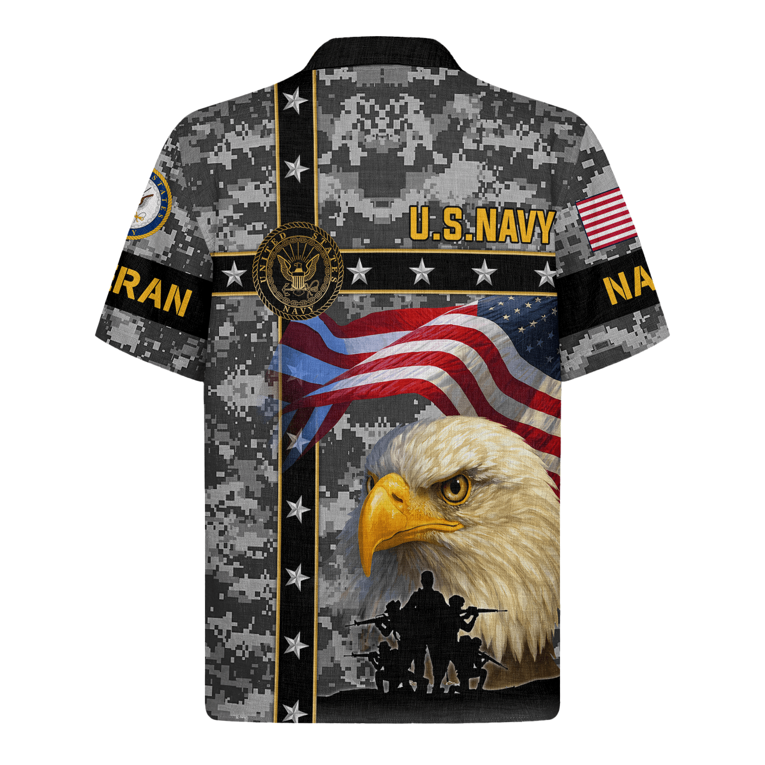 US Navy 250th Years Of Service Hawaiian Shirt
