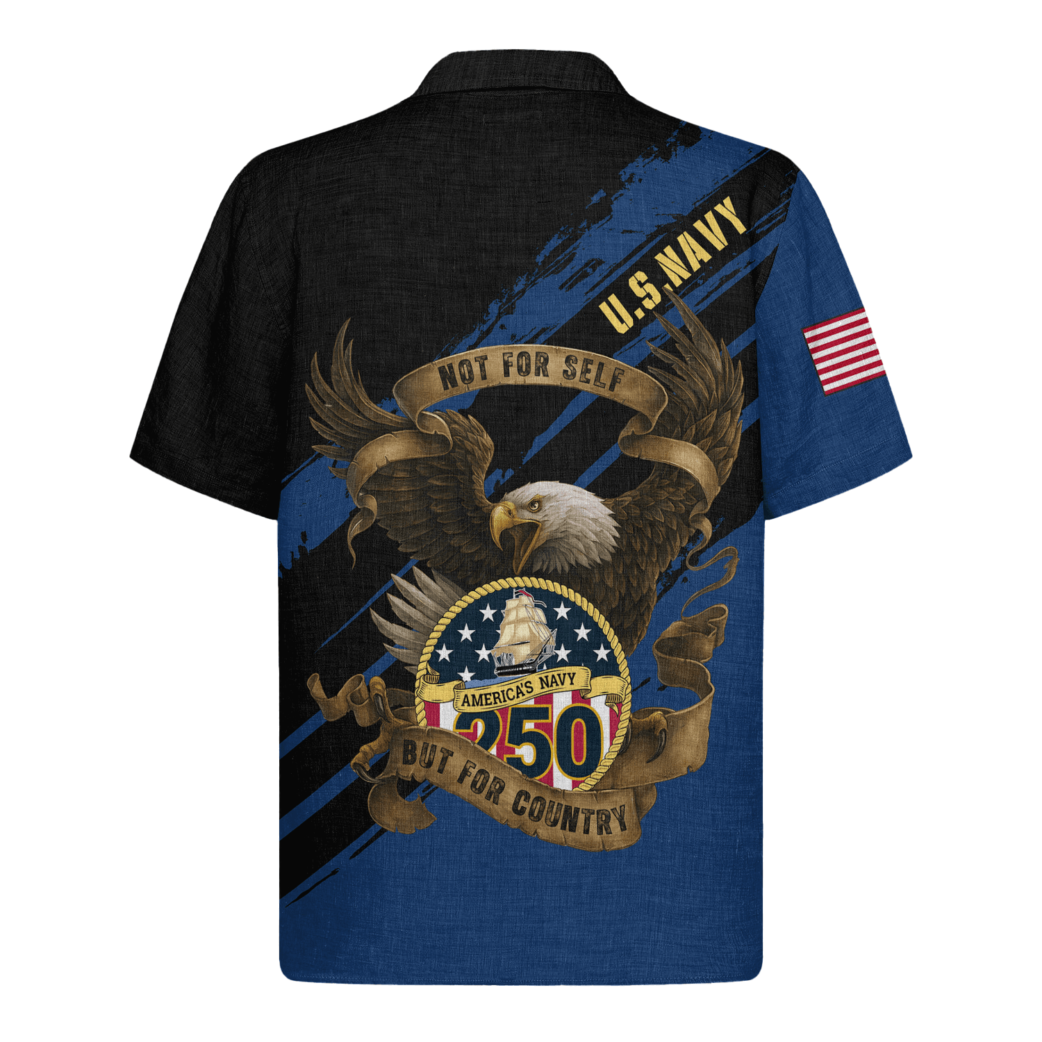 US Navy 250th Years Of Service Hawaiian Shirt