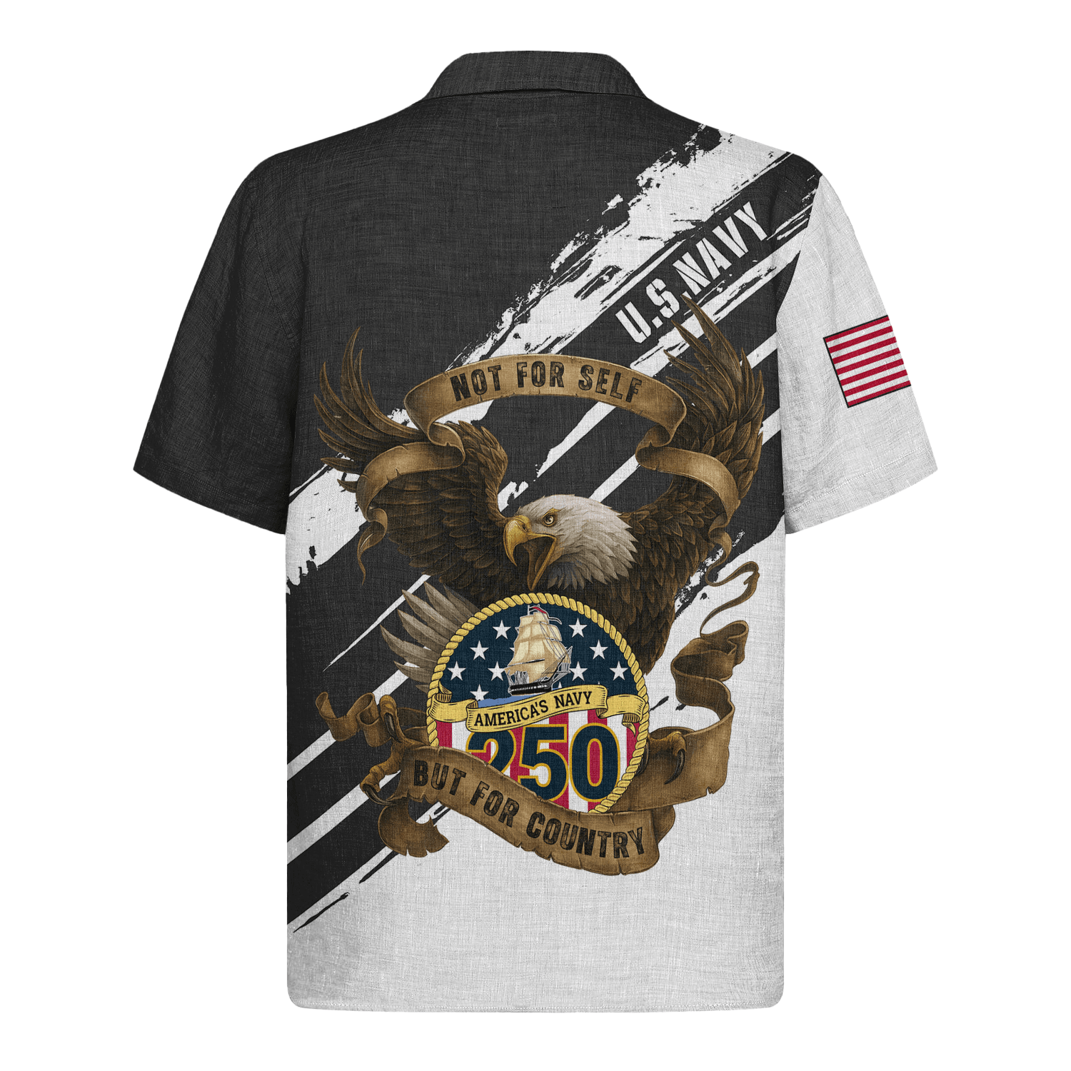 US Navy 250th Years Of Service Hawaiian Shirt