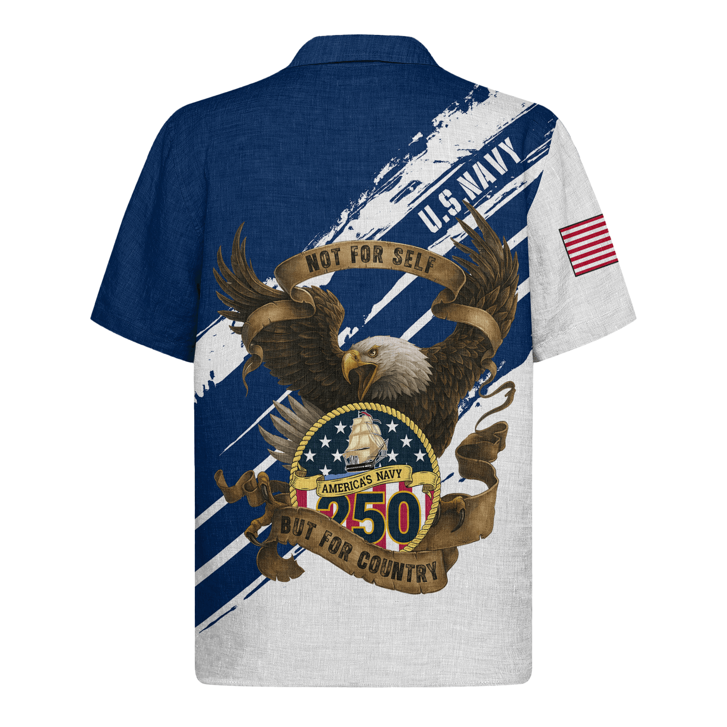 US Navy 250th Years Of Service Hawaiian Shirt