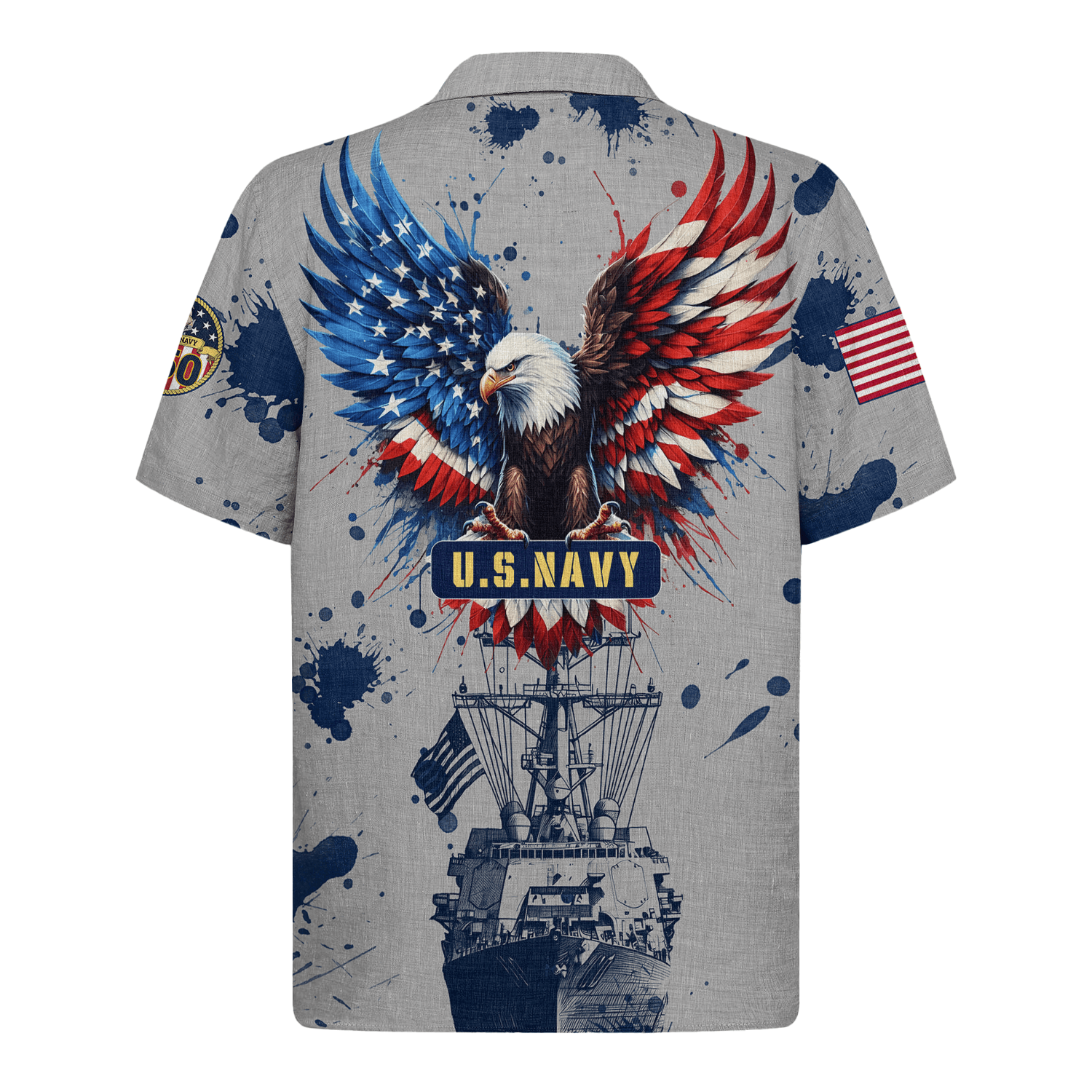 US Navy 250th Years Of Service Hawaiian Shirt