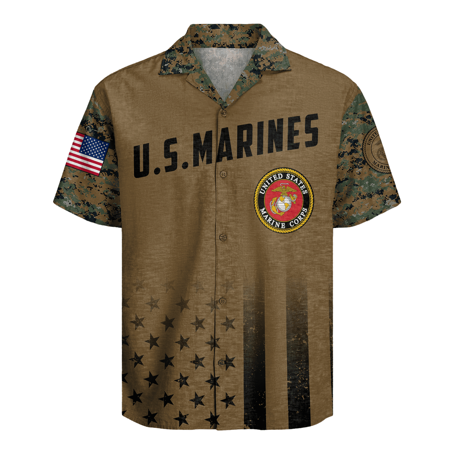 US MARINE 250th Years Of Service Hawaiian Shirt