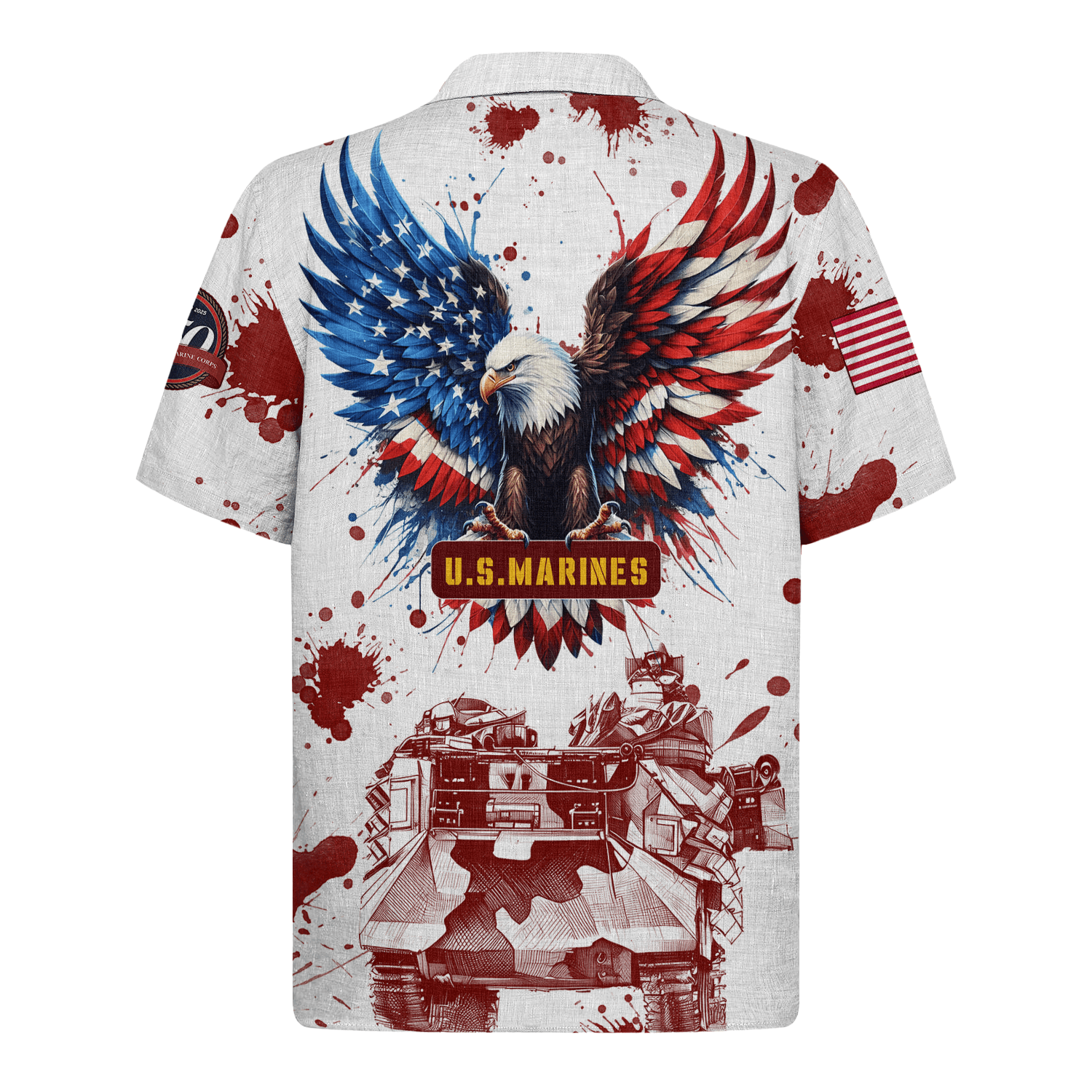 US MARINE 250th Years Of Service Hawaiian Shirt