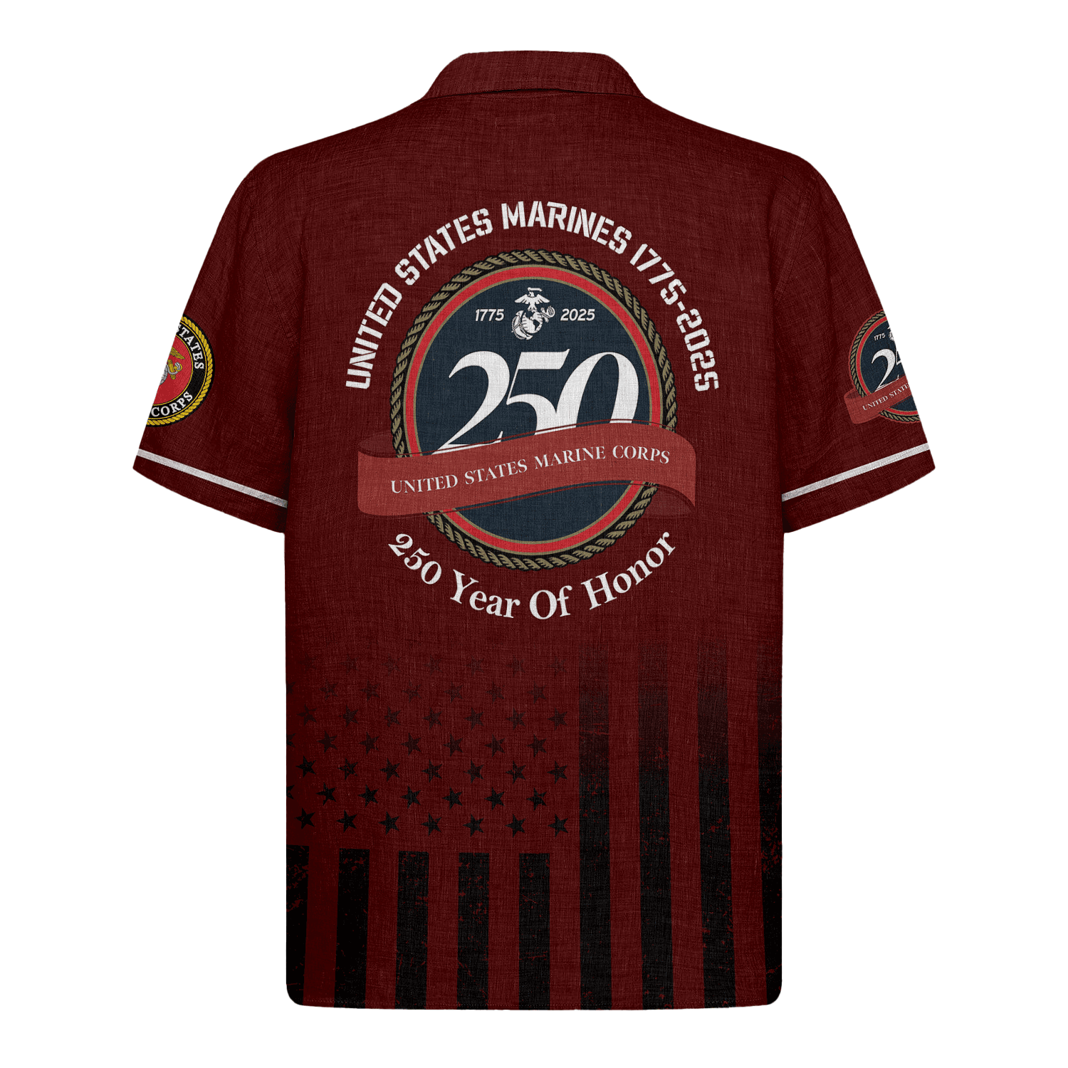 US MARINE 250th Years Of Service Hawaiian Shirt