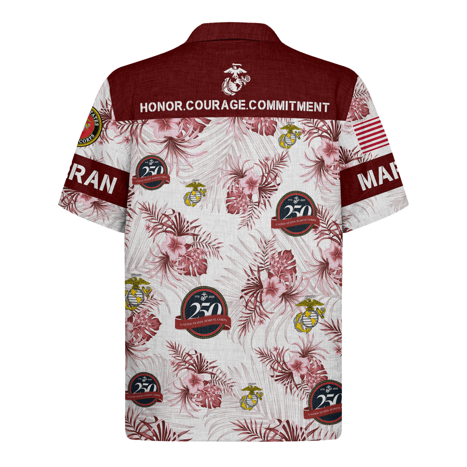 US MARINE 250th Years Of Service Hawaiian Shirt