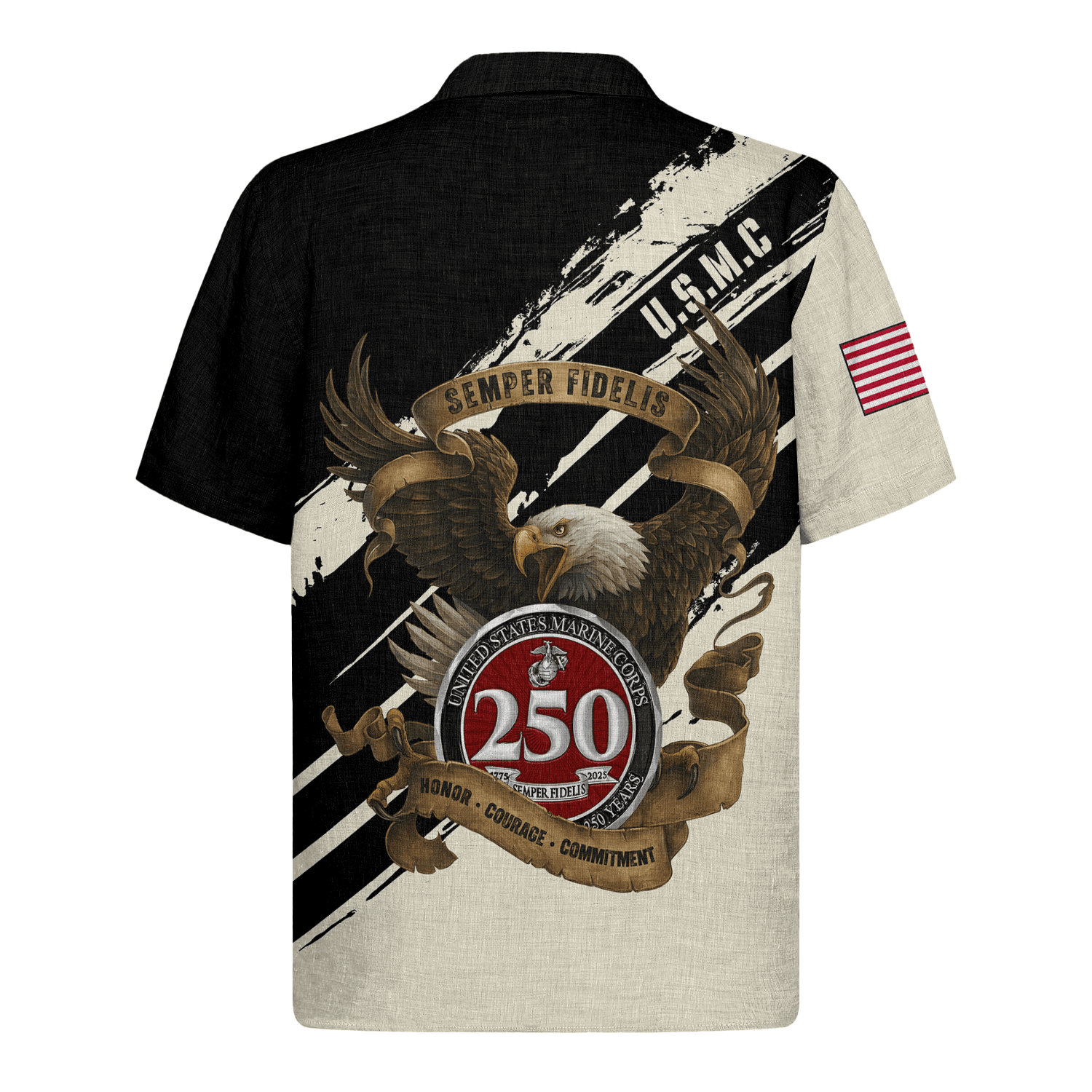 US MARINE 250th Years Of Service Hawaiian Shirt