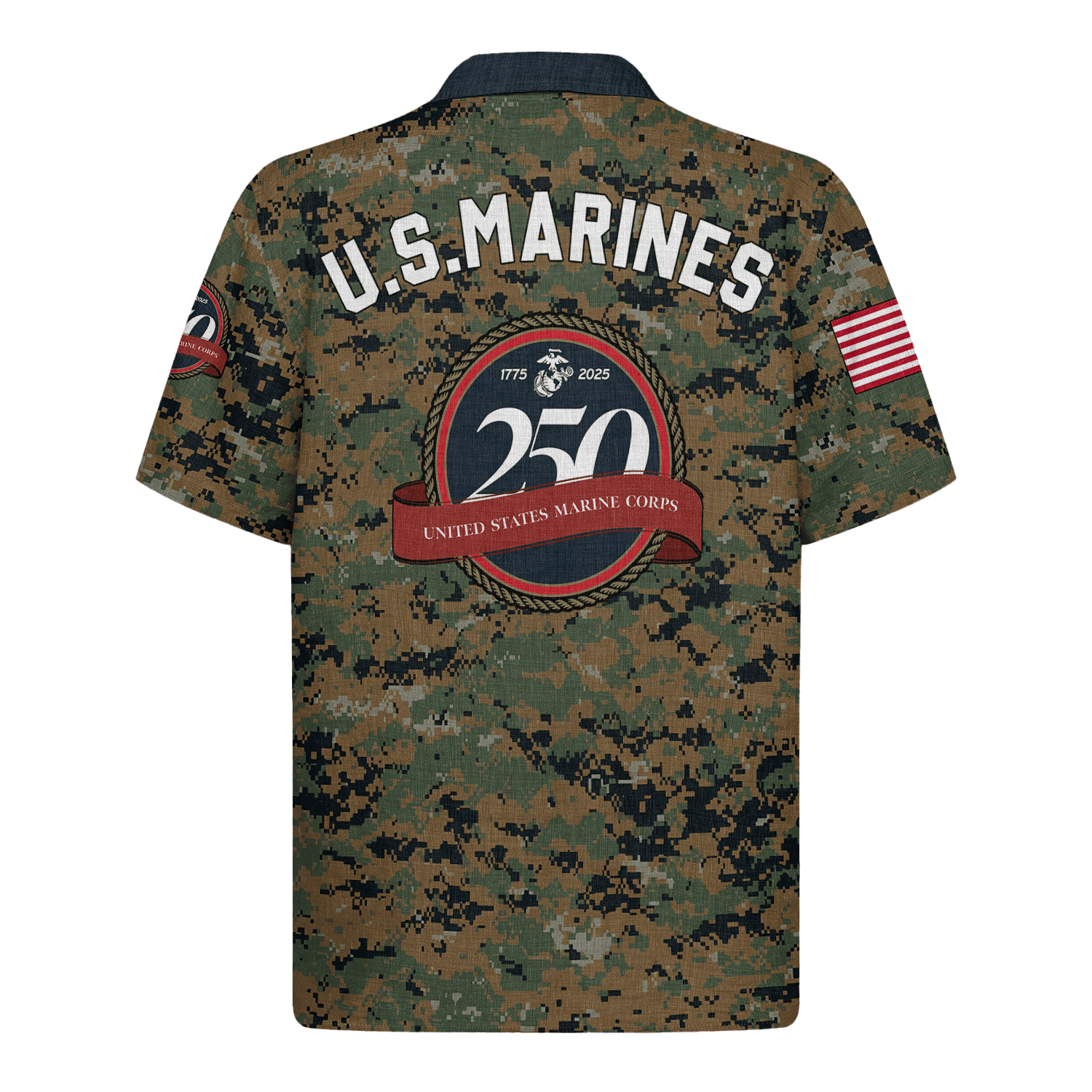 US MARINE 250th Years Of Service Hawaiian Shirt