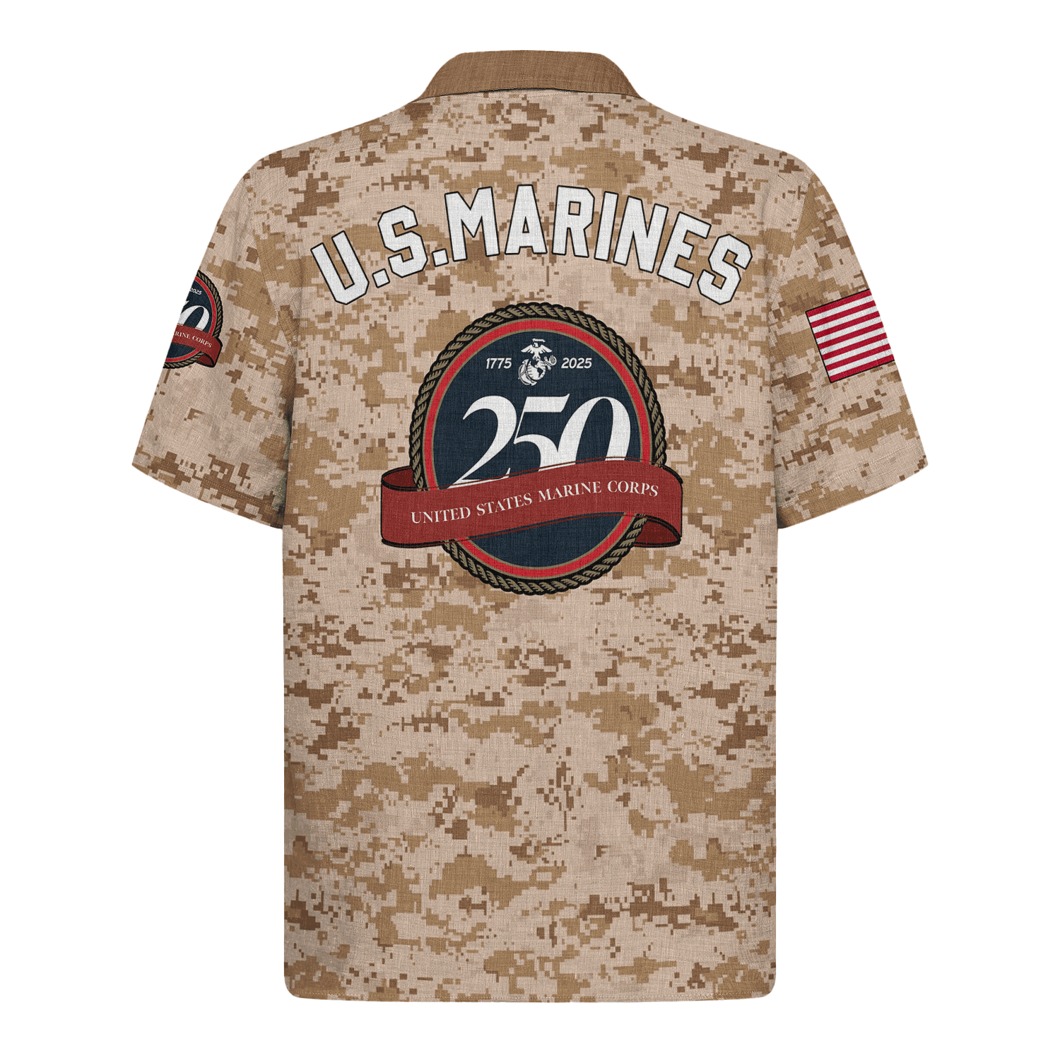 US MARINE 250th Years Of Service Hawaiian Shirt