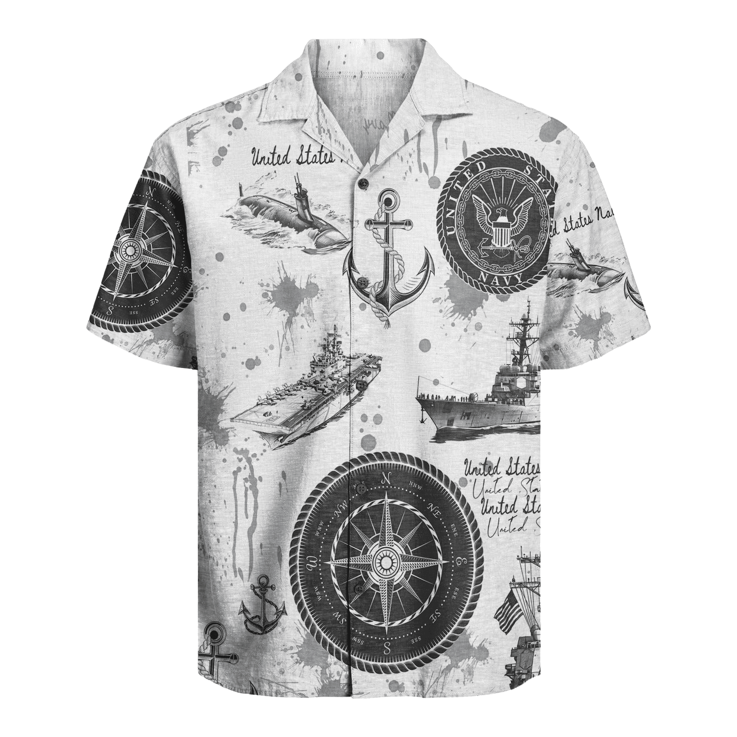 US Navy 250th Years Of Service Hawaiian Shirt