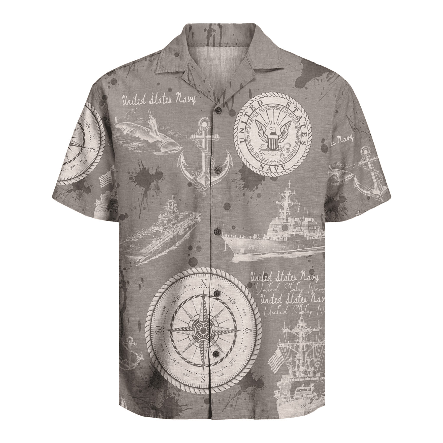 US Navy 250th Years Of Service Hawaiian Shirt