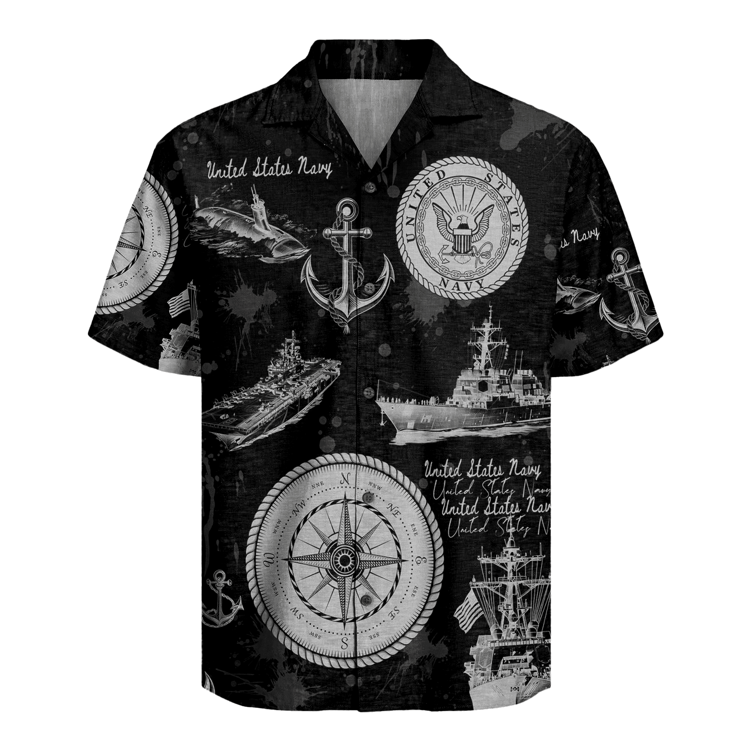 US Navy 250th Years Of Service Hawaiian Shirt