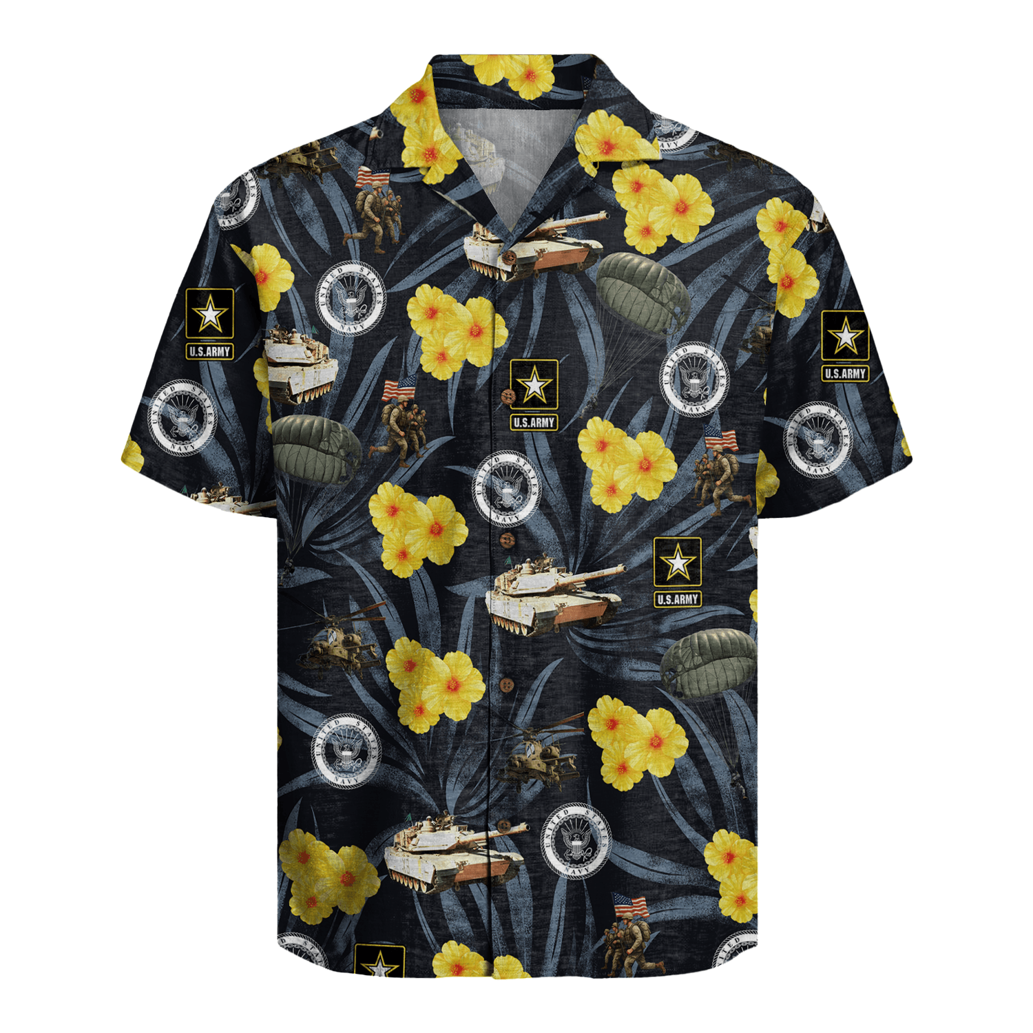 US Army &amp; Navy 250th Years Of Service Hawaiian Shirt