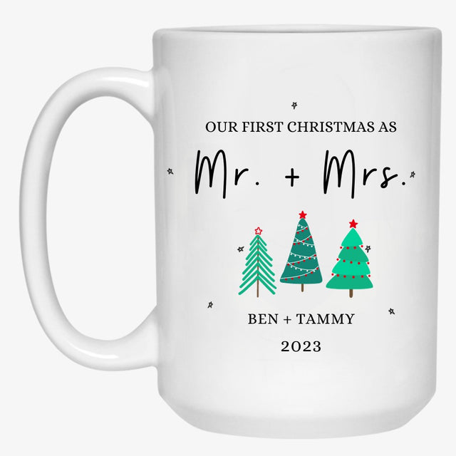 Our First Christmas As, Custom Mug, Funny Anniversary Gifts