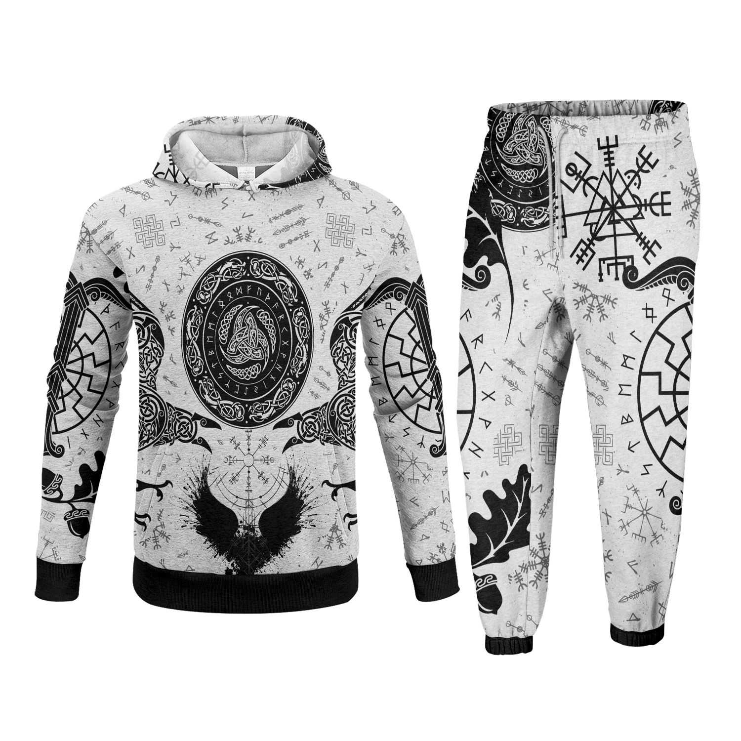 Ancient Scandinavian Fleece Hoodie & Joggers Set