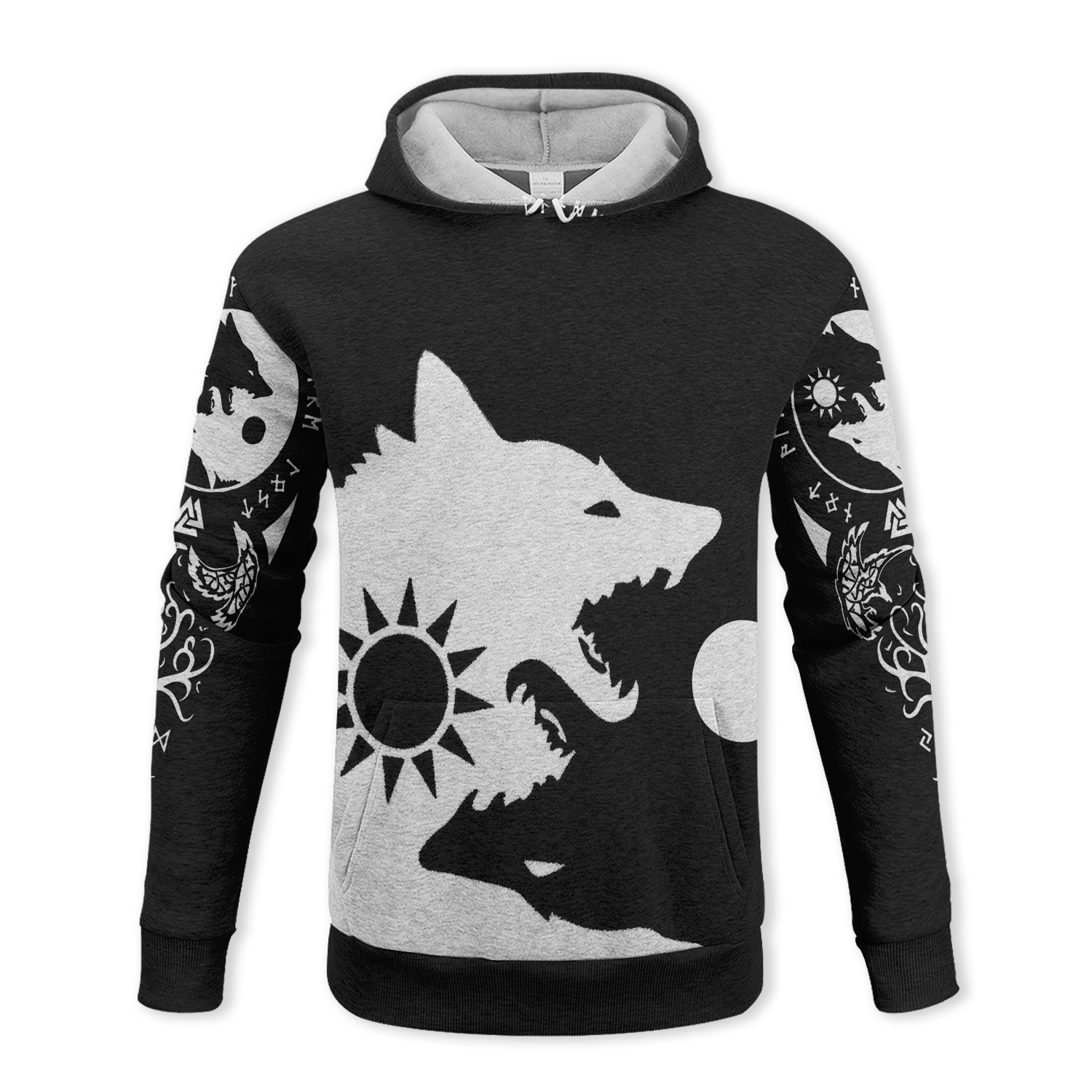 Wolves Yin Yang Fleece Hoodie & Joggers Set