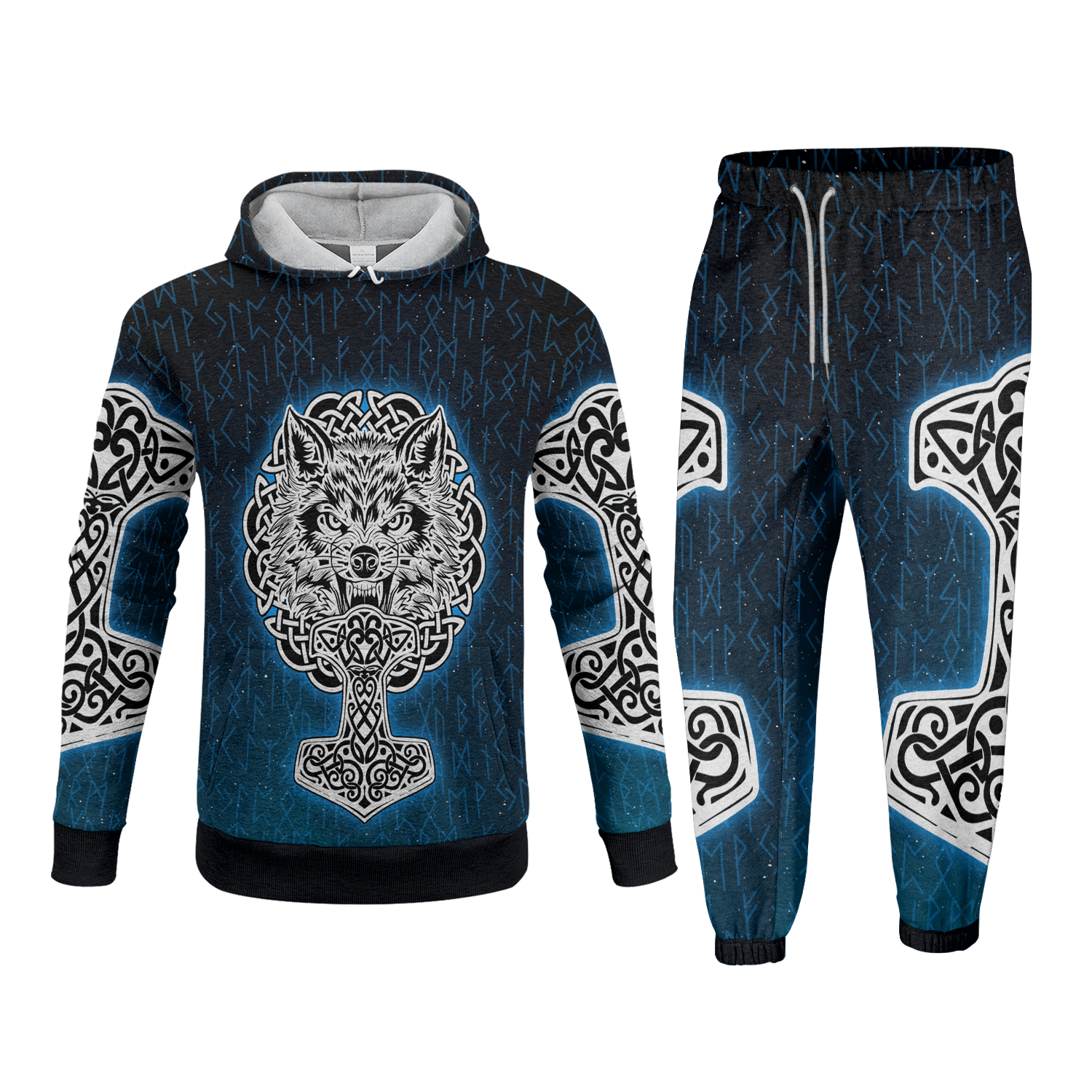 Mjolnir's Guardian Fleece Hoodie & Joggers Set