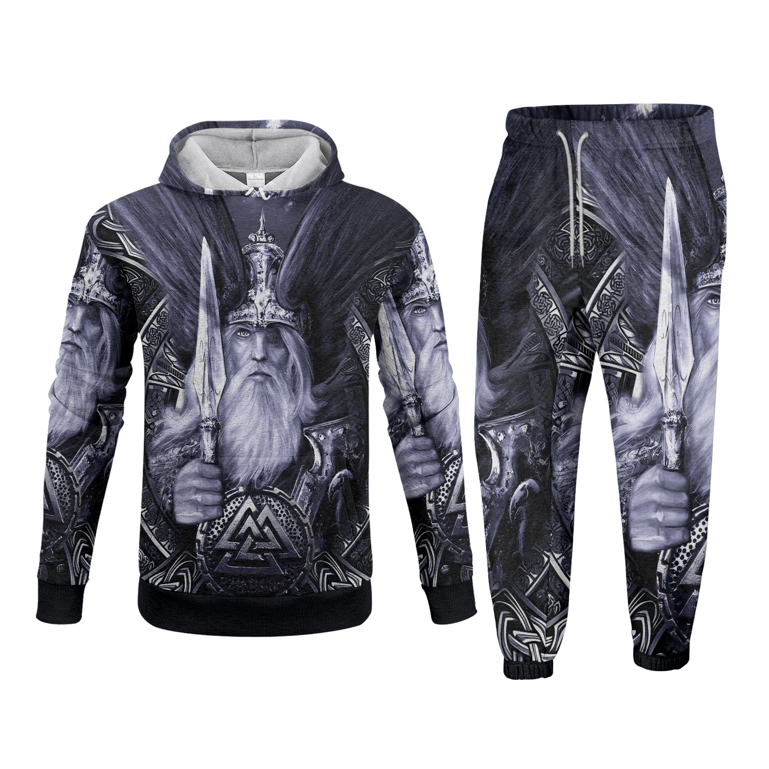 The Norse King Fleece Hoodie & Joggers Set