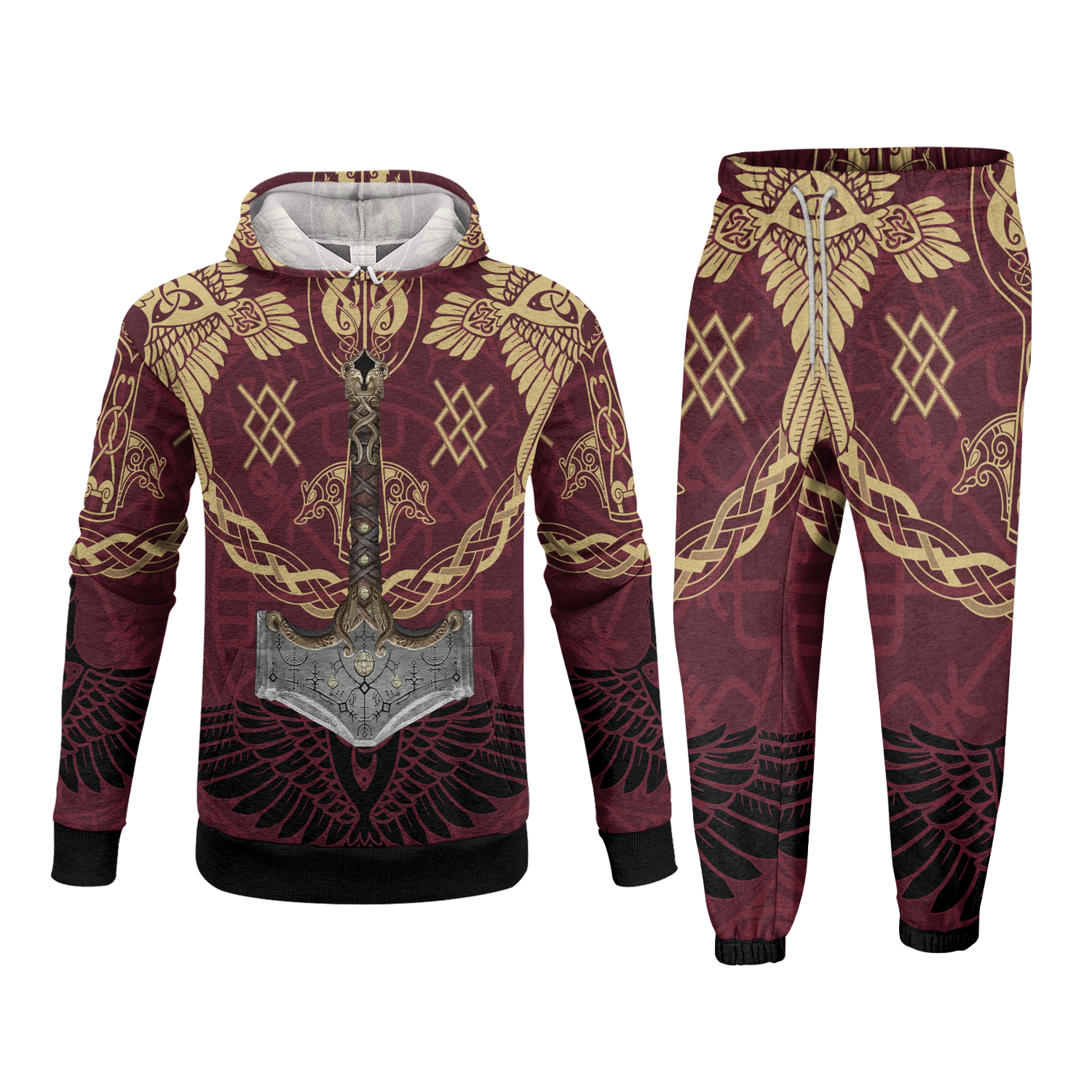 Sword Of Valor Fleece Hoodie & Joggers Set