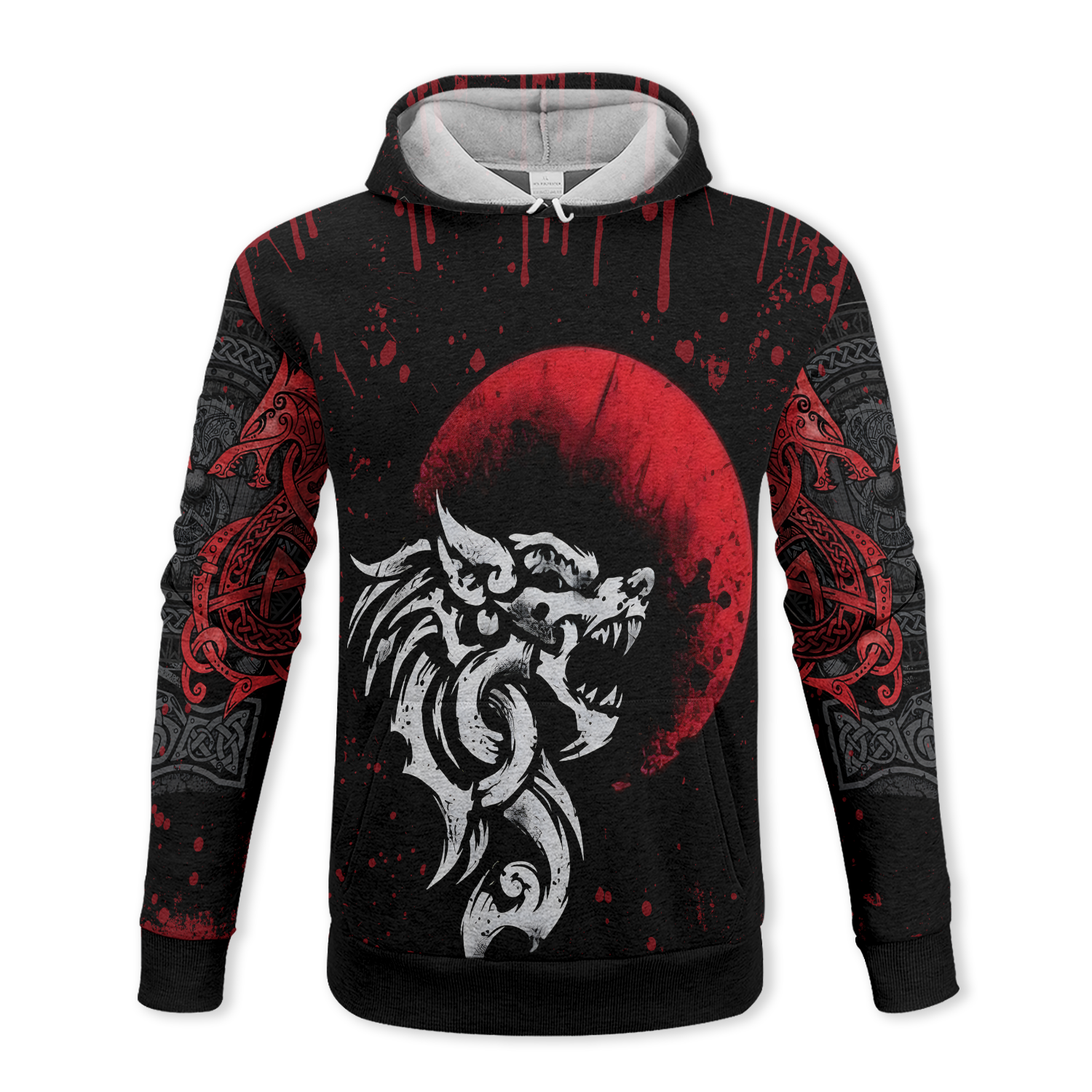 Viking Fenrir - Monstrous Wolf Fleece Hoodie & Joggers Set