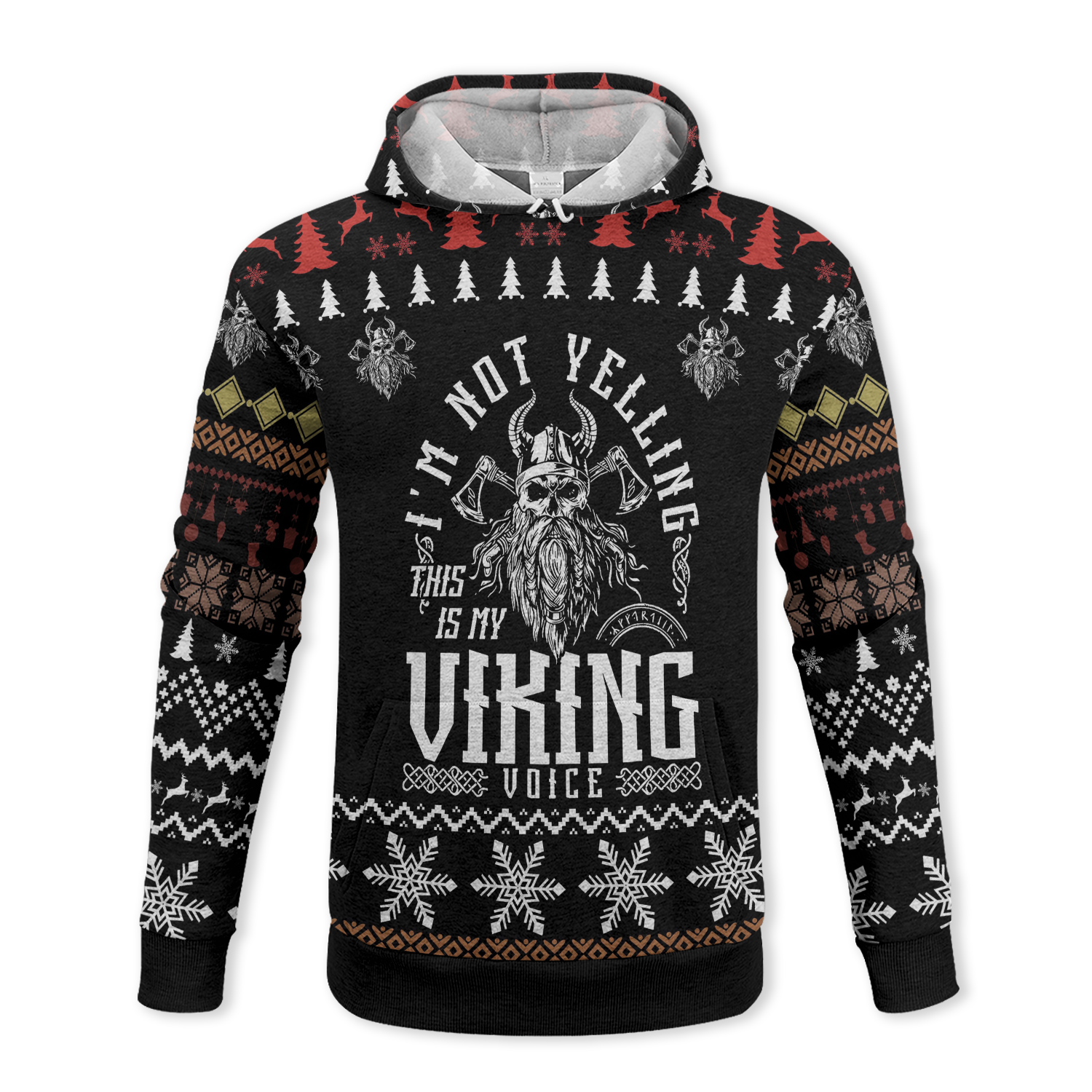 I'm Not Yelling, This Is My Viking Voice Fleece Hoodie & Joggers Set