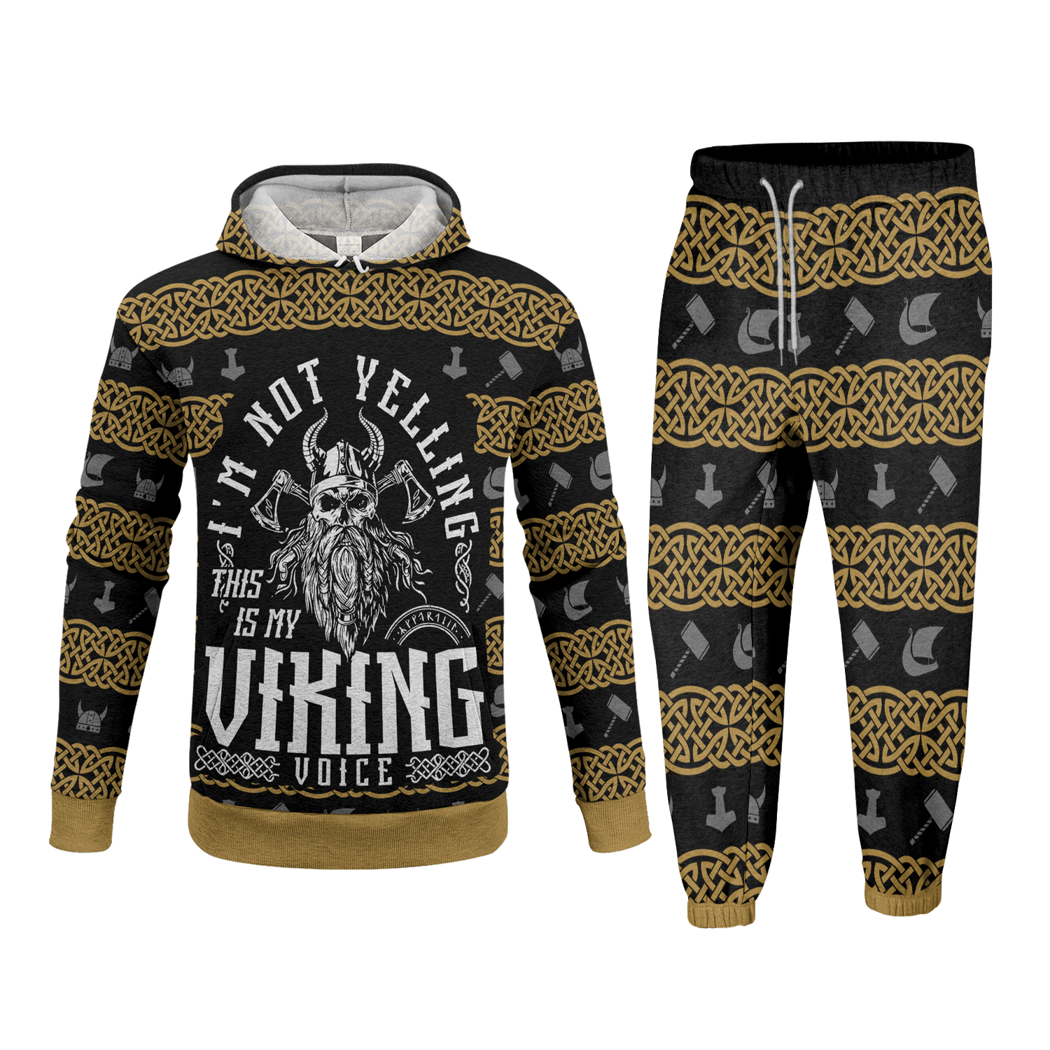 This Is My Viking Voice Fleece Hoodie & Joggers Set