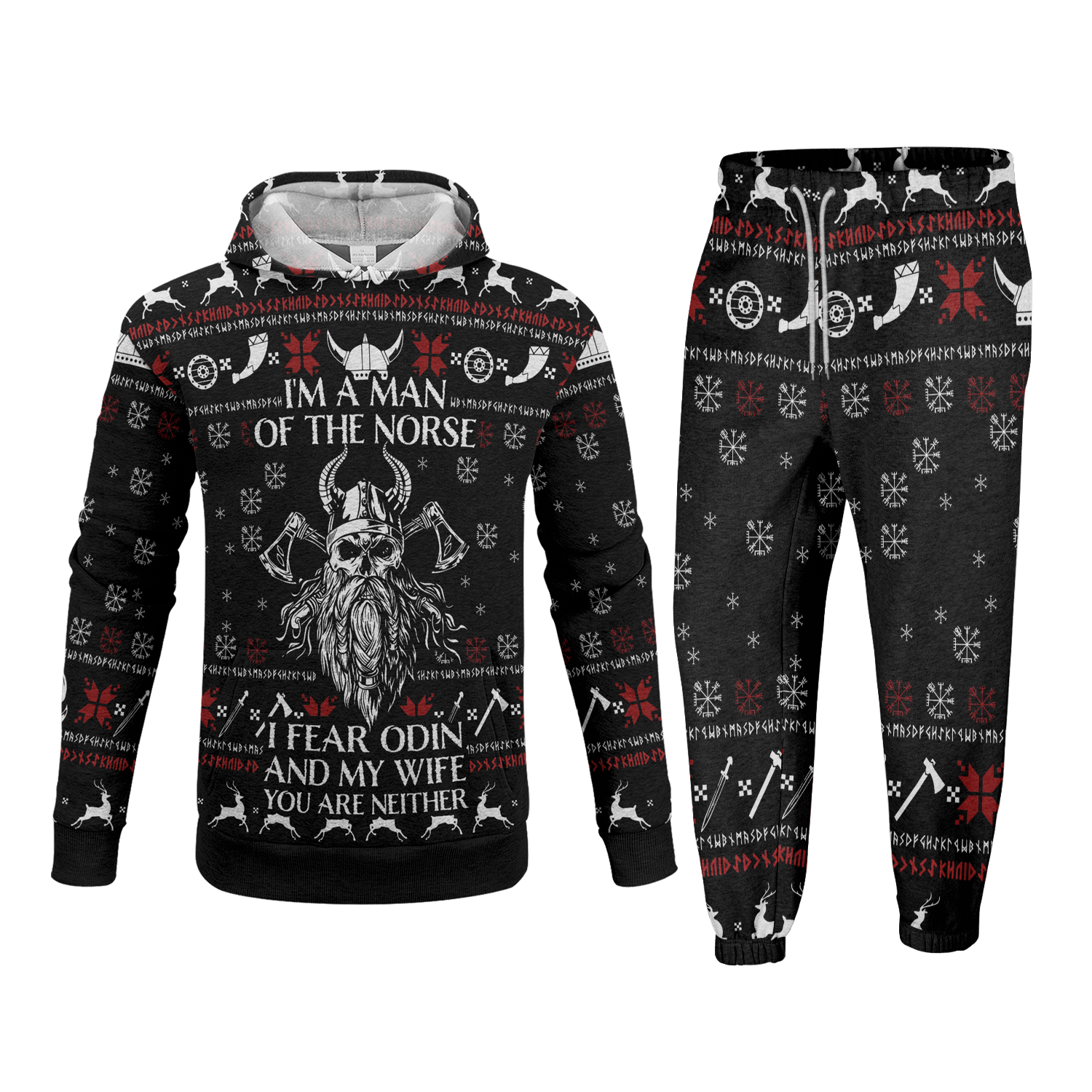 I'm a Man of the Norse Fleece Hoodie & Joggers Set