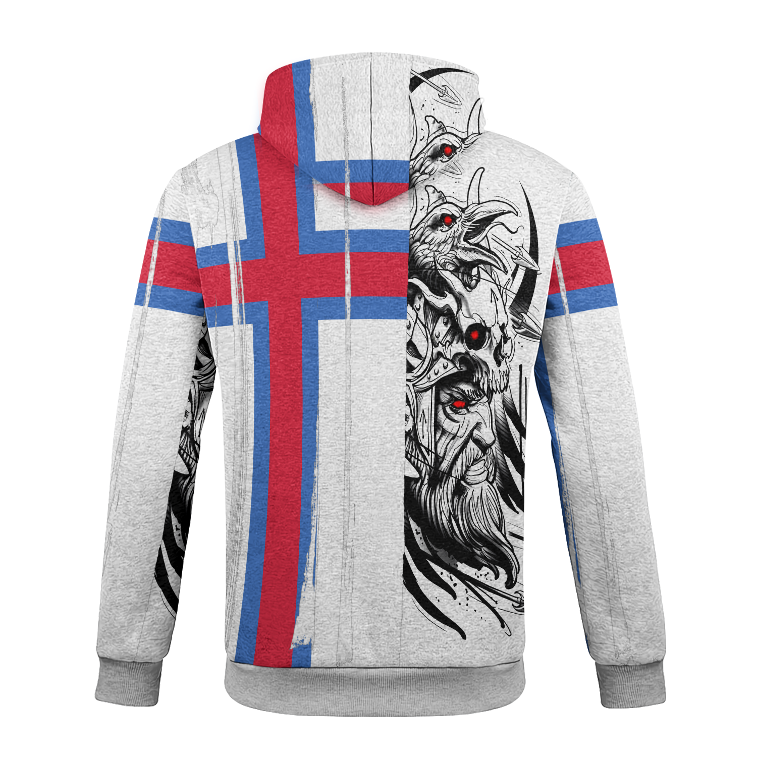 Odin's Faroese Patriotic Fleece Hoodie & Joggers Set