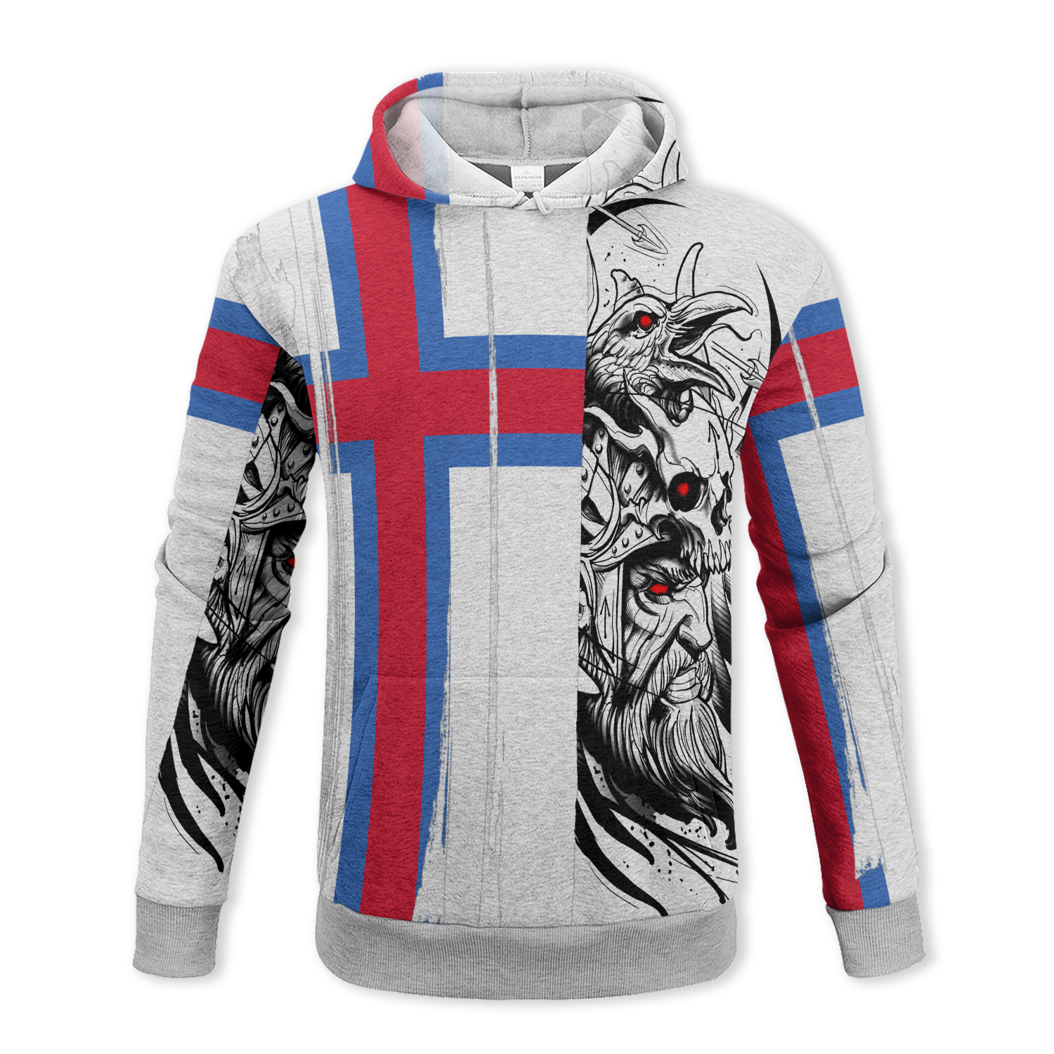 Odin's Faroese Patriotic Fleece Hoodie & Joggers Set