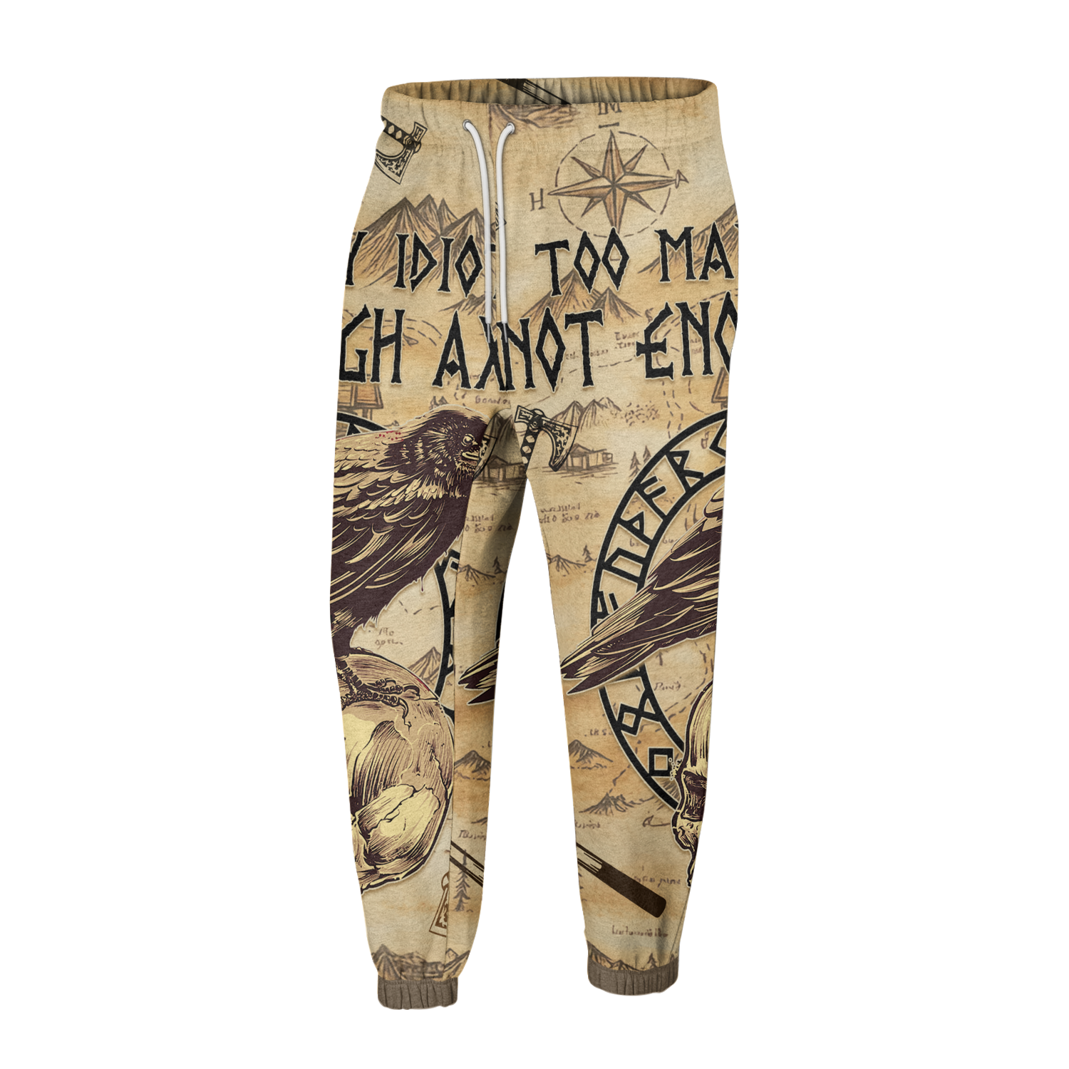 Too Many Idiots Not Enough Axes Fleece Hoodie & Joggers Set