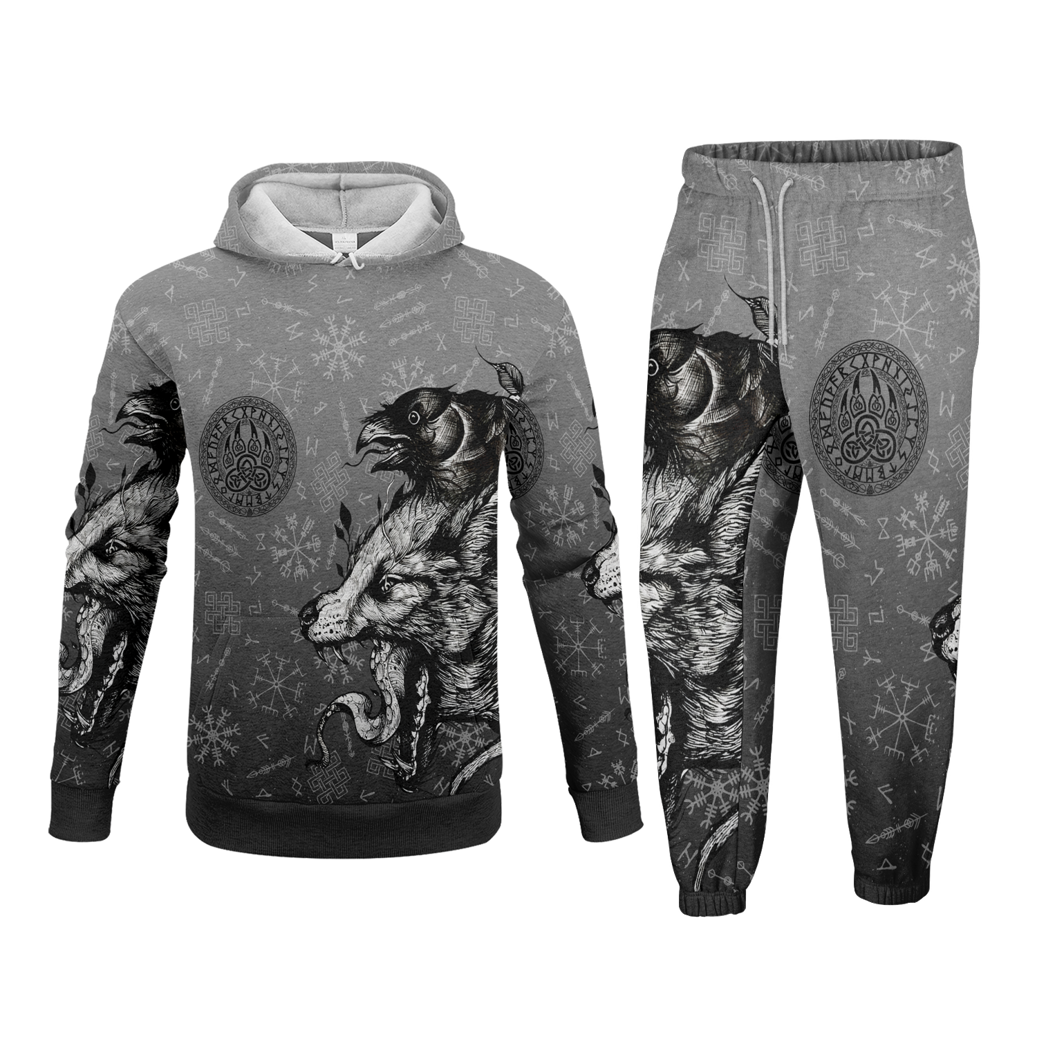 Norse Beast Fury Fleece Hoodie & Joggers Set