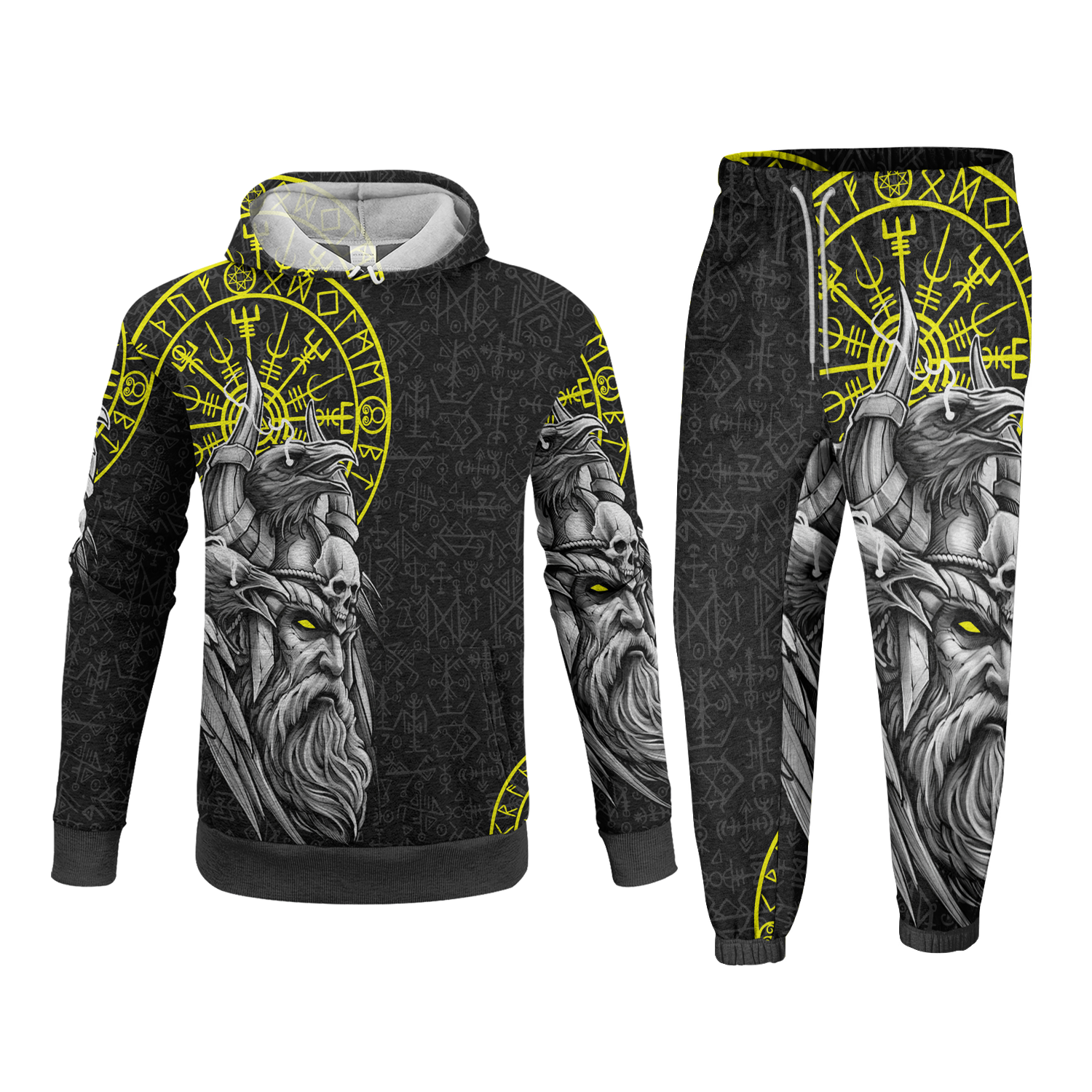 Odin's Enchanted Warrior Fleece Hoodie & Joggers Set