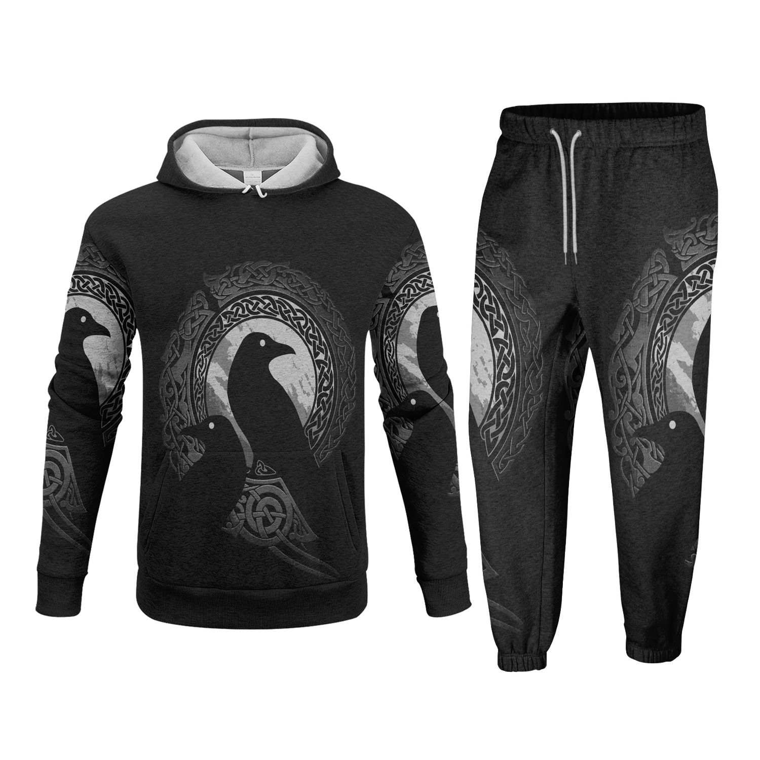 Huginn & Muninn Midnight Fleece Hoodie & Joggers Set