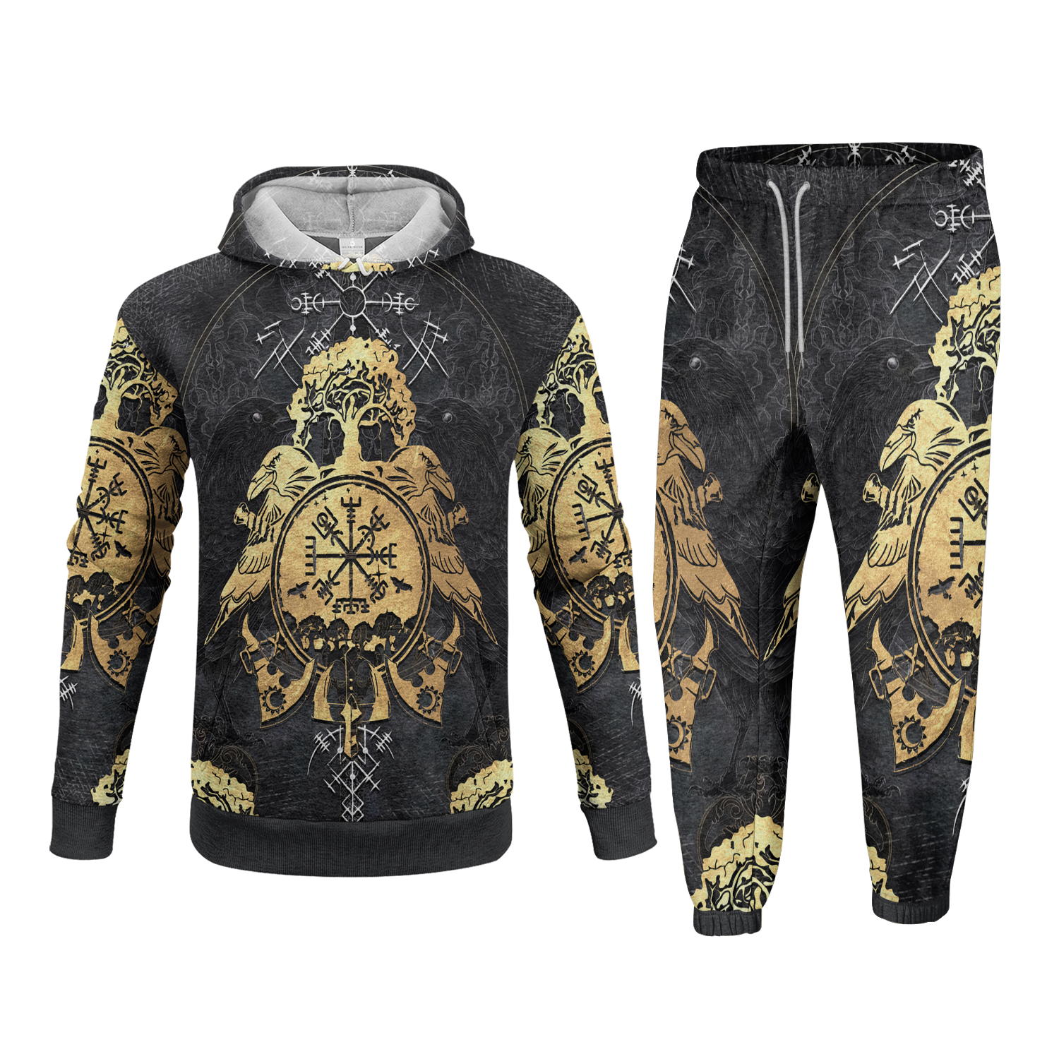 Raven Rune Mysteries Fleece Hoodie & Joggers Set