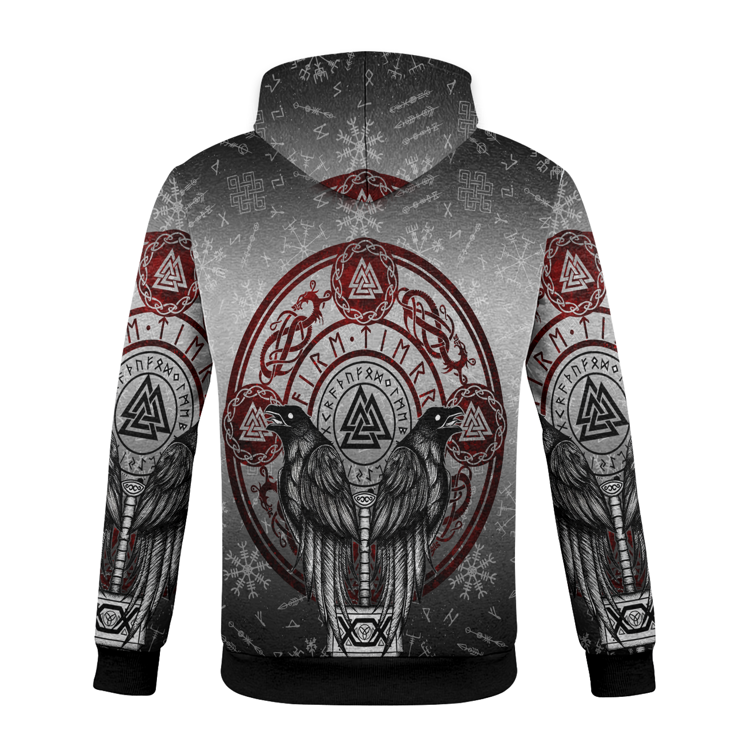 Runic Raven Lore Fleece Hoodie & Joggers Set