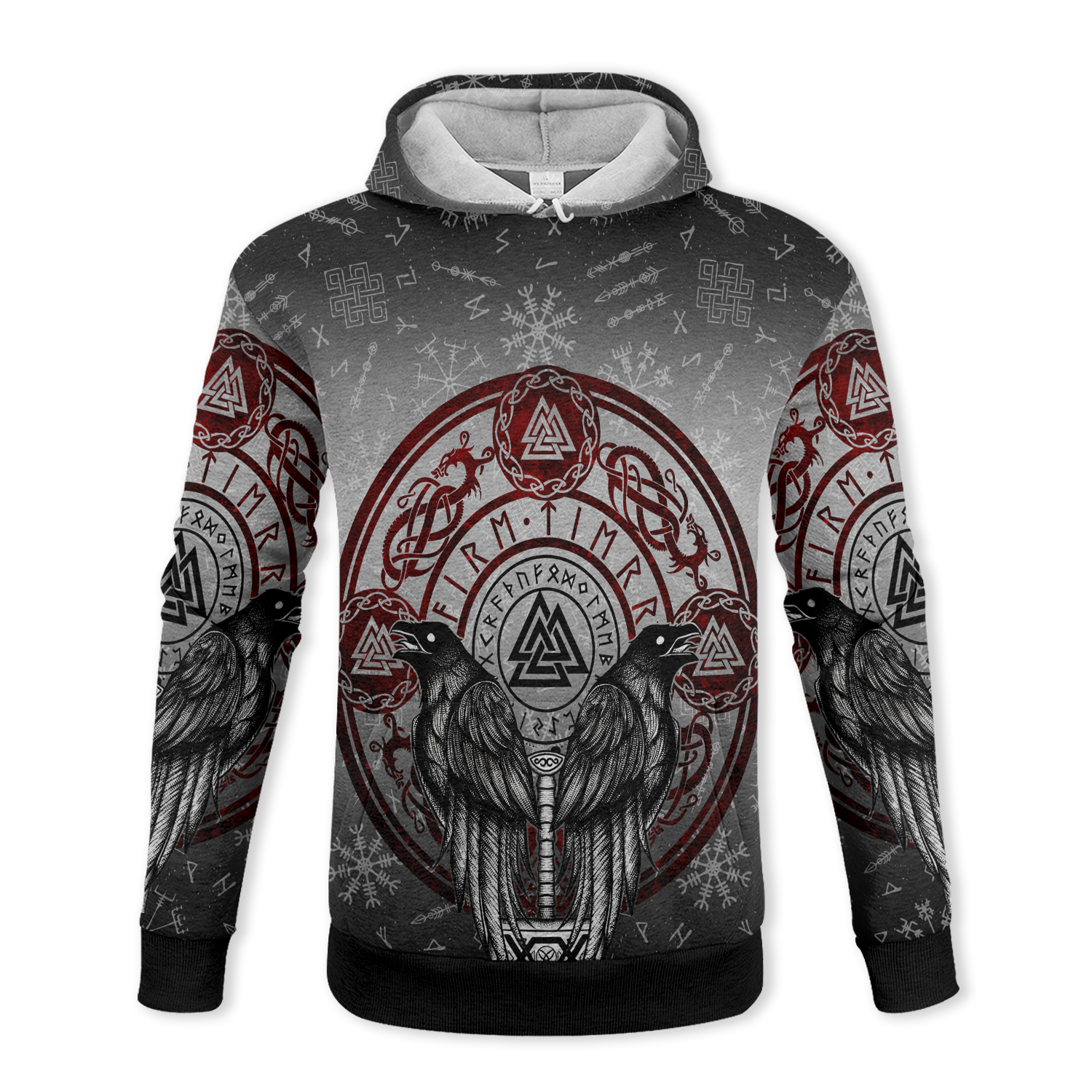 Runic Raven Lore Fleece Hoodie & Joggers Set