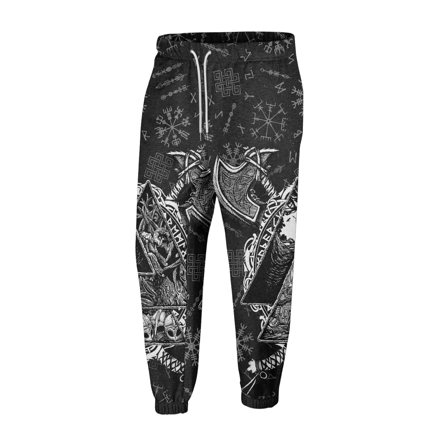 Viking Axe Lore Fleece Hoodie & Joggers Set